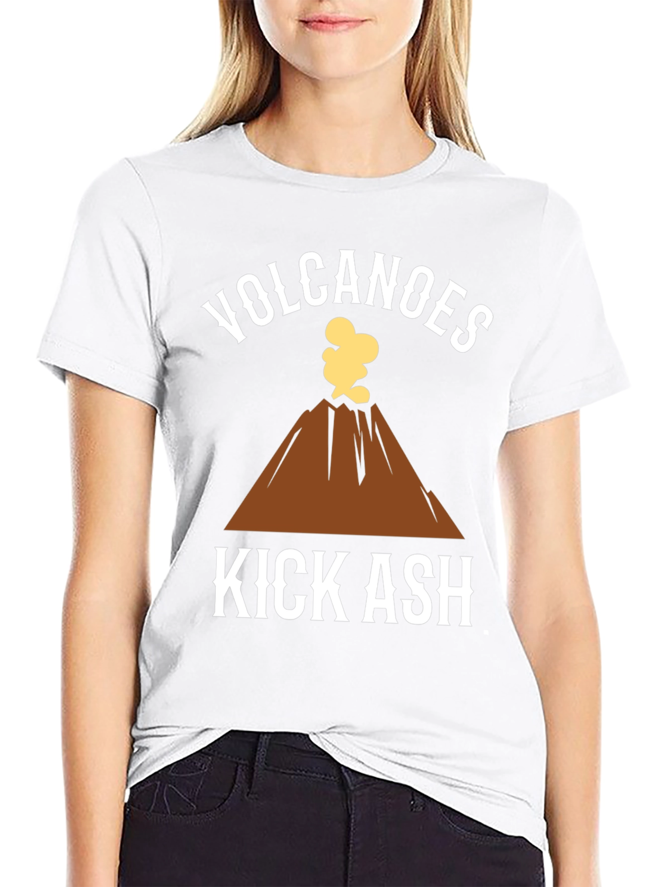 Black Volcanoes Kick Ash T-Shirt view 9