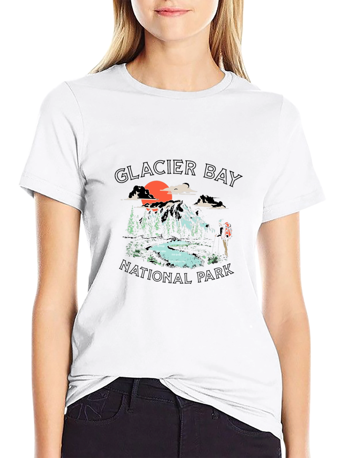 Black Glacier Bay National Park Graphic Tee view 9
