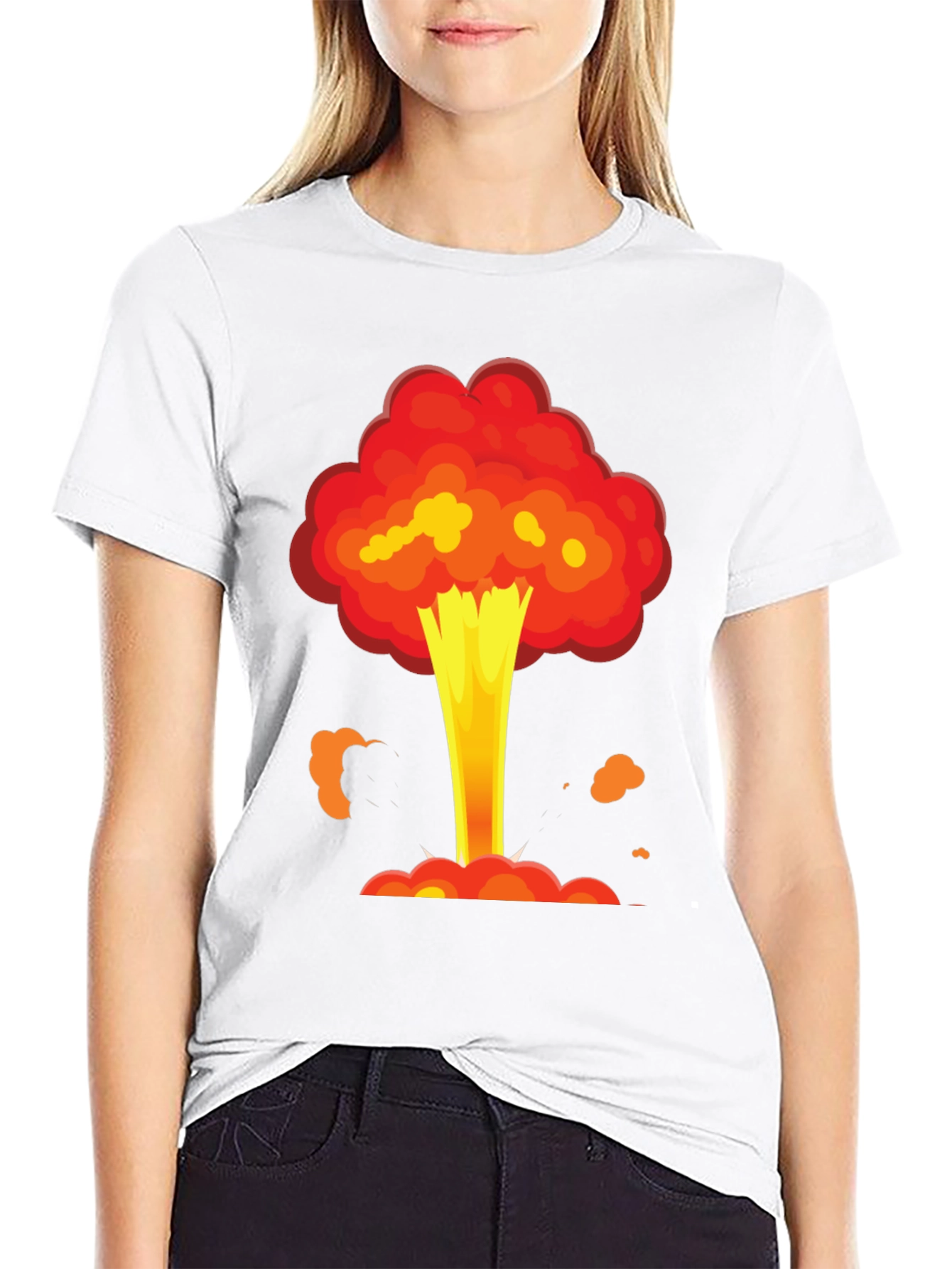 Black Explosion Graphic Tee - Atomic Style Shirt view 9