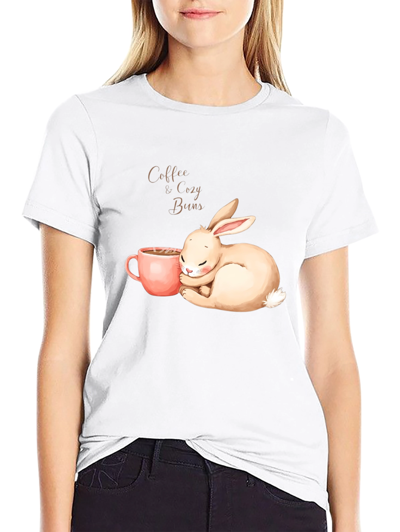 Black Coffee & Cozy Buns Graphic Tee view 9