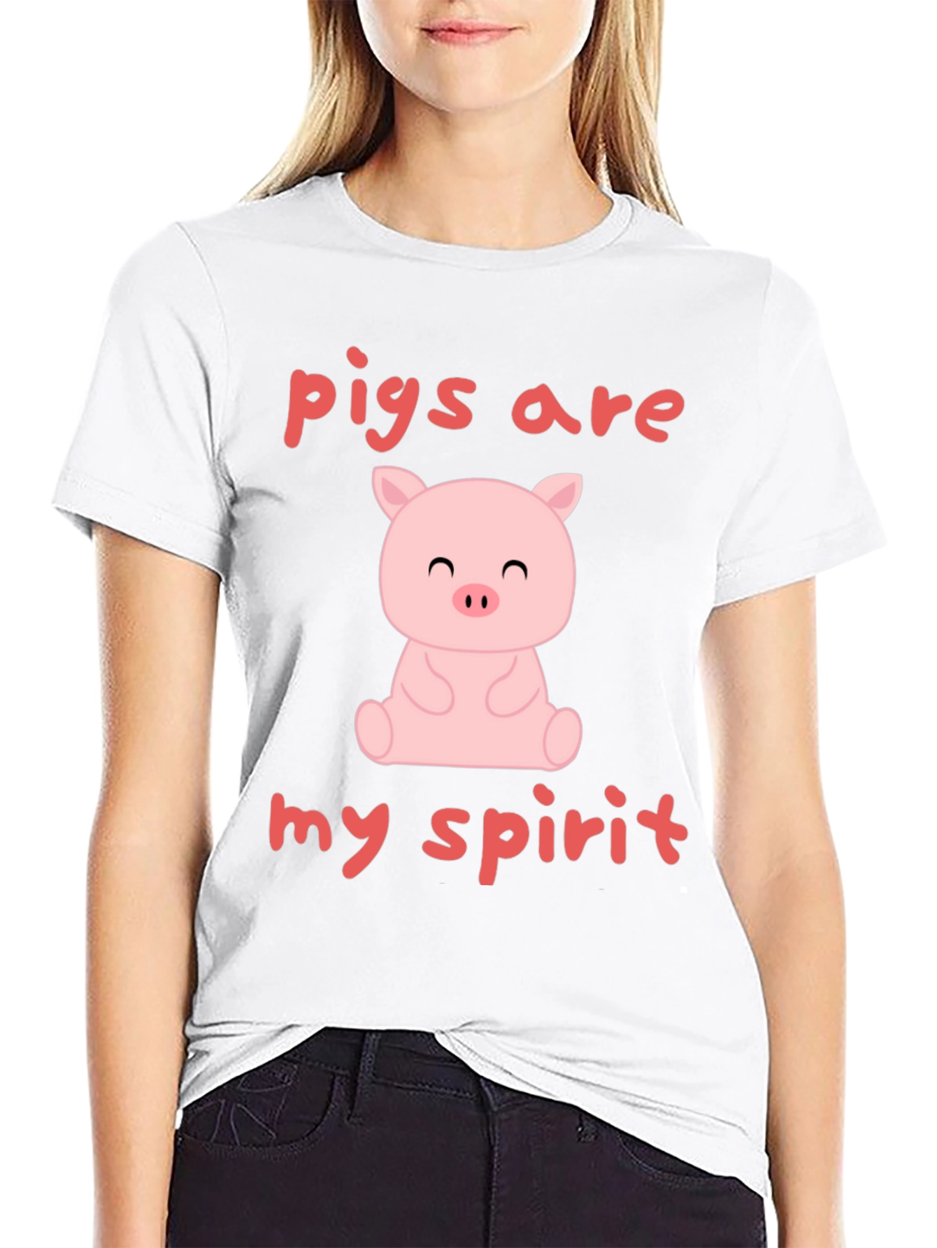 Black Pigs Are My Spirit T-Shirt - Cute Animal Lover Tee view 9
