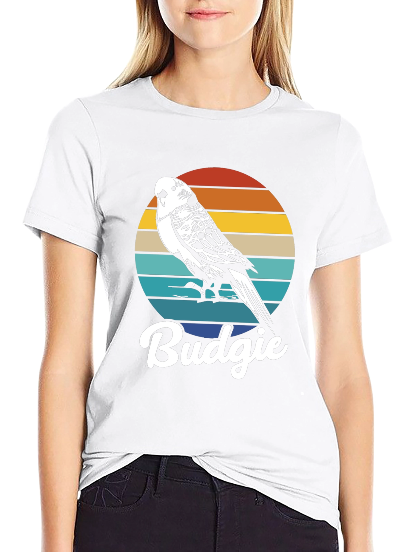 Retro Budgie T-Shirt - Vintage Bird Lover Tee - 9