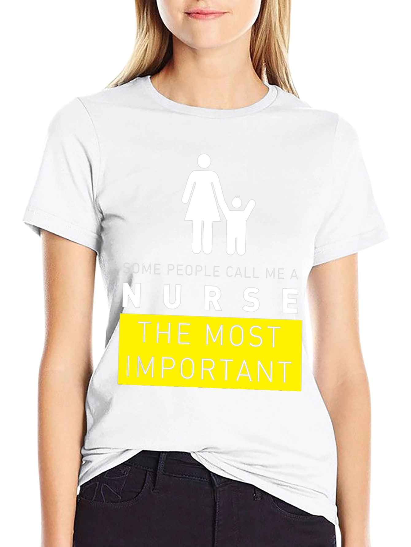 Black Nurse Graphic Tee - "Most Important" view 9