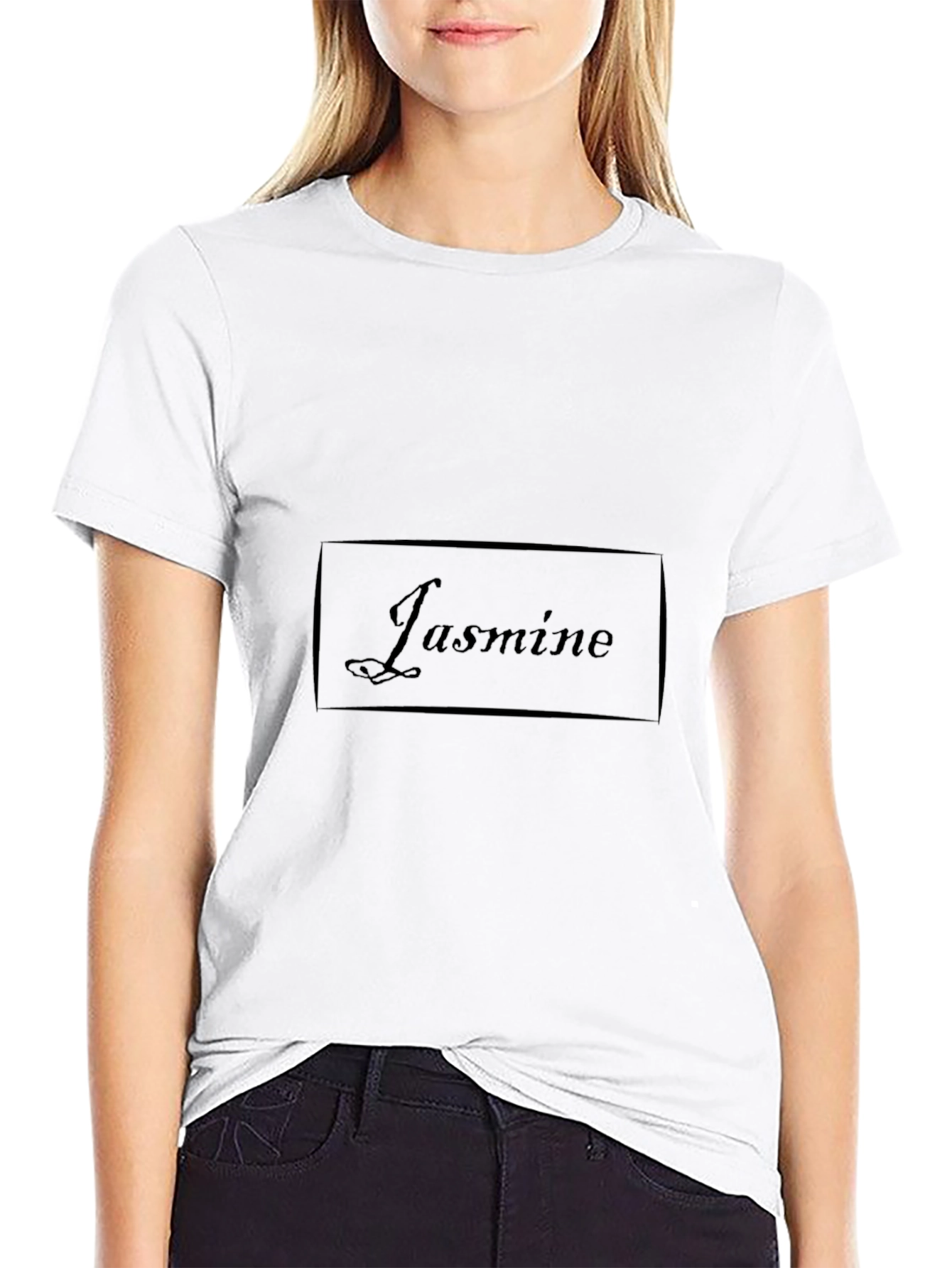 Black Jasmine Black T-Shirt - Stylish & Comfortable view 9