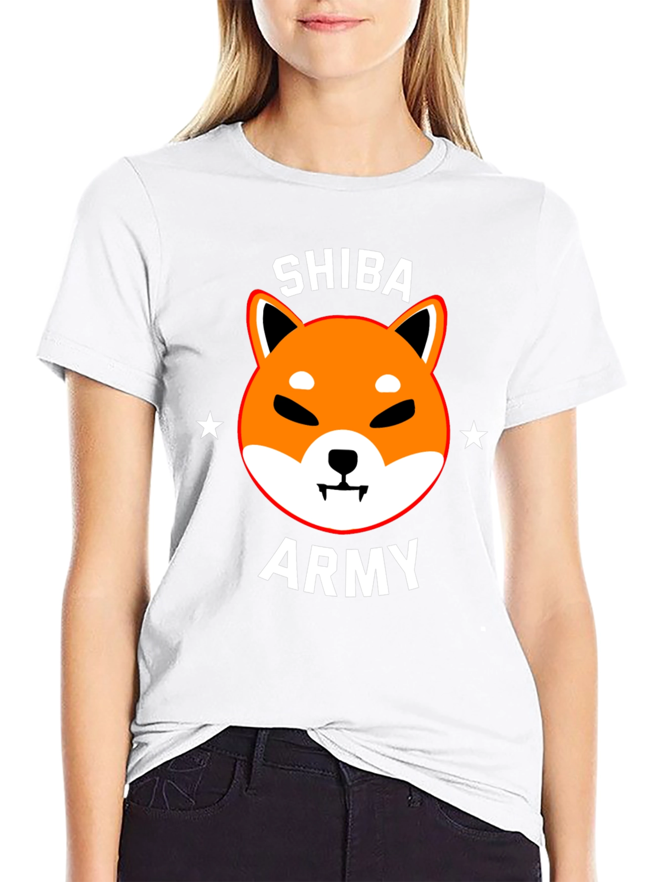 Black Shiba Army T-Shirt - Crypto Doge Meme Tee view 9