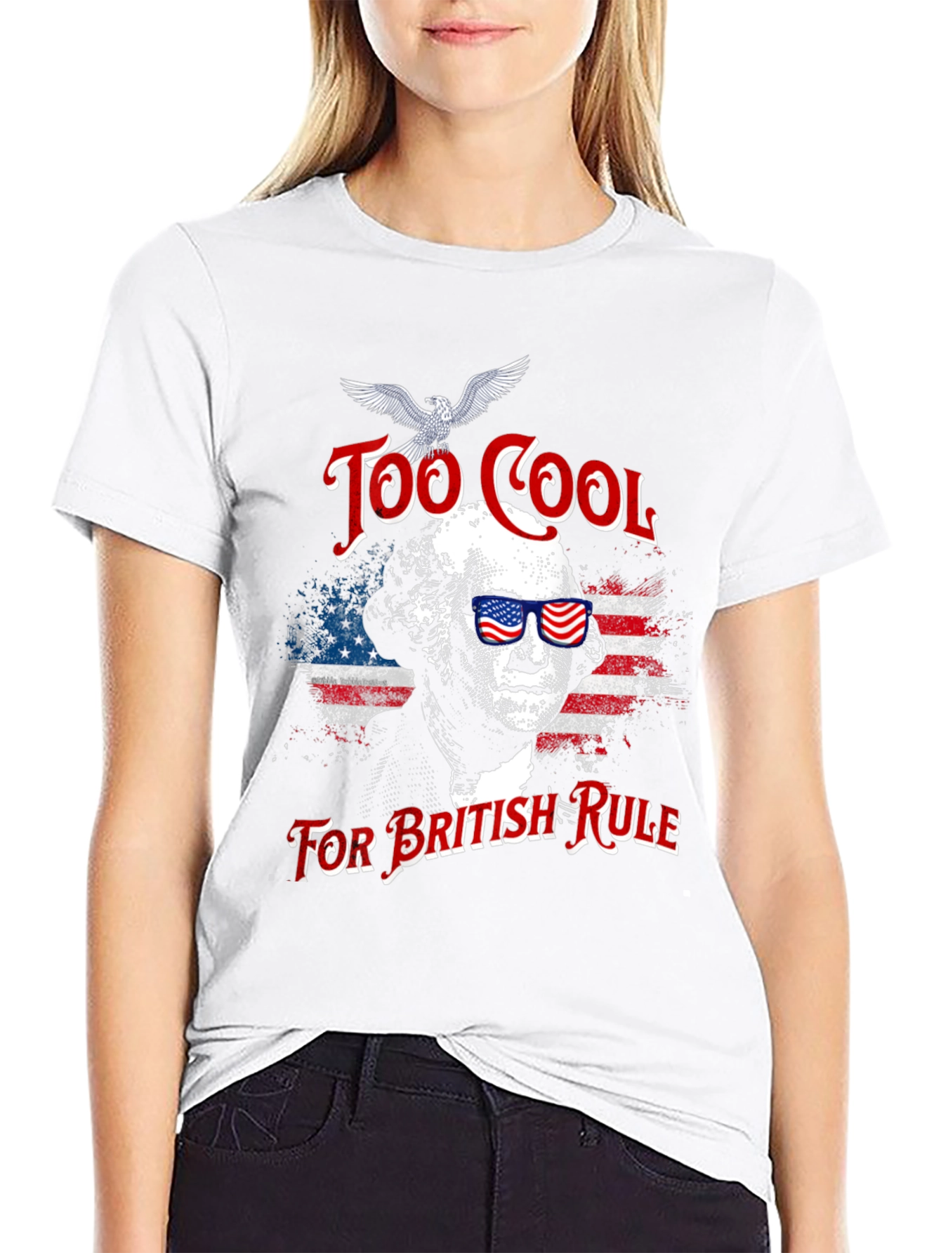 Black Too Cool For British Rule T-Shirt view 9