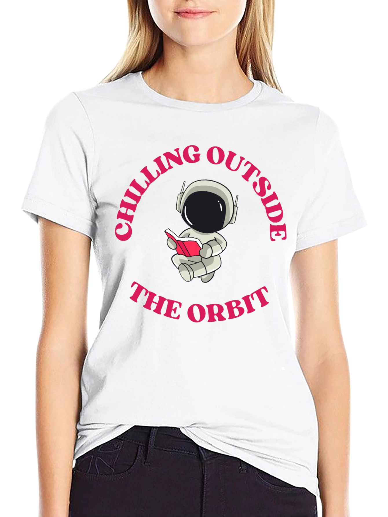 Black Chilling Outside the Orbit Graphic Tee view 9