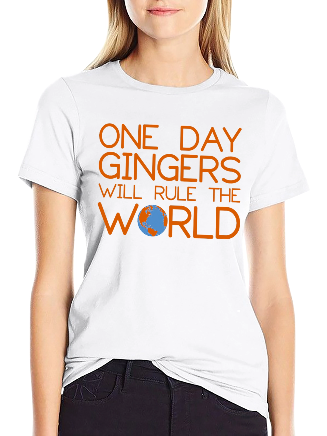 Black Ginger Rule World Black T-Shirt view 9