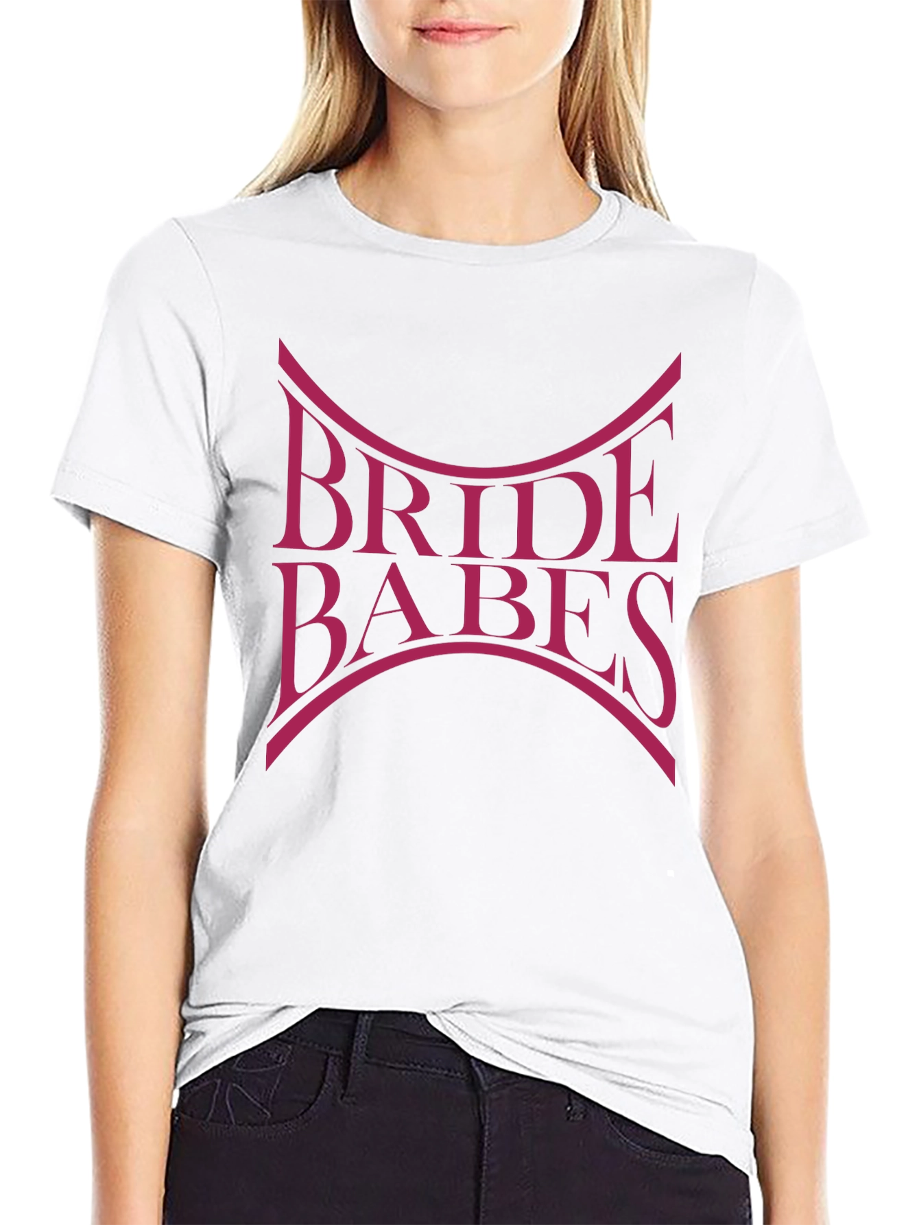 Black Bride Babes Graphic T-Shirt - Wedding Party Tee view 9