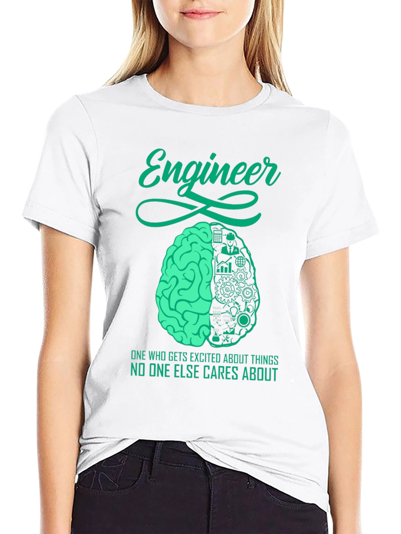 Engineer Brain T-Shirt - Unique Engineering Design - 9
