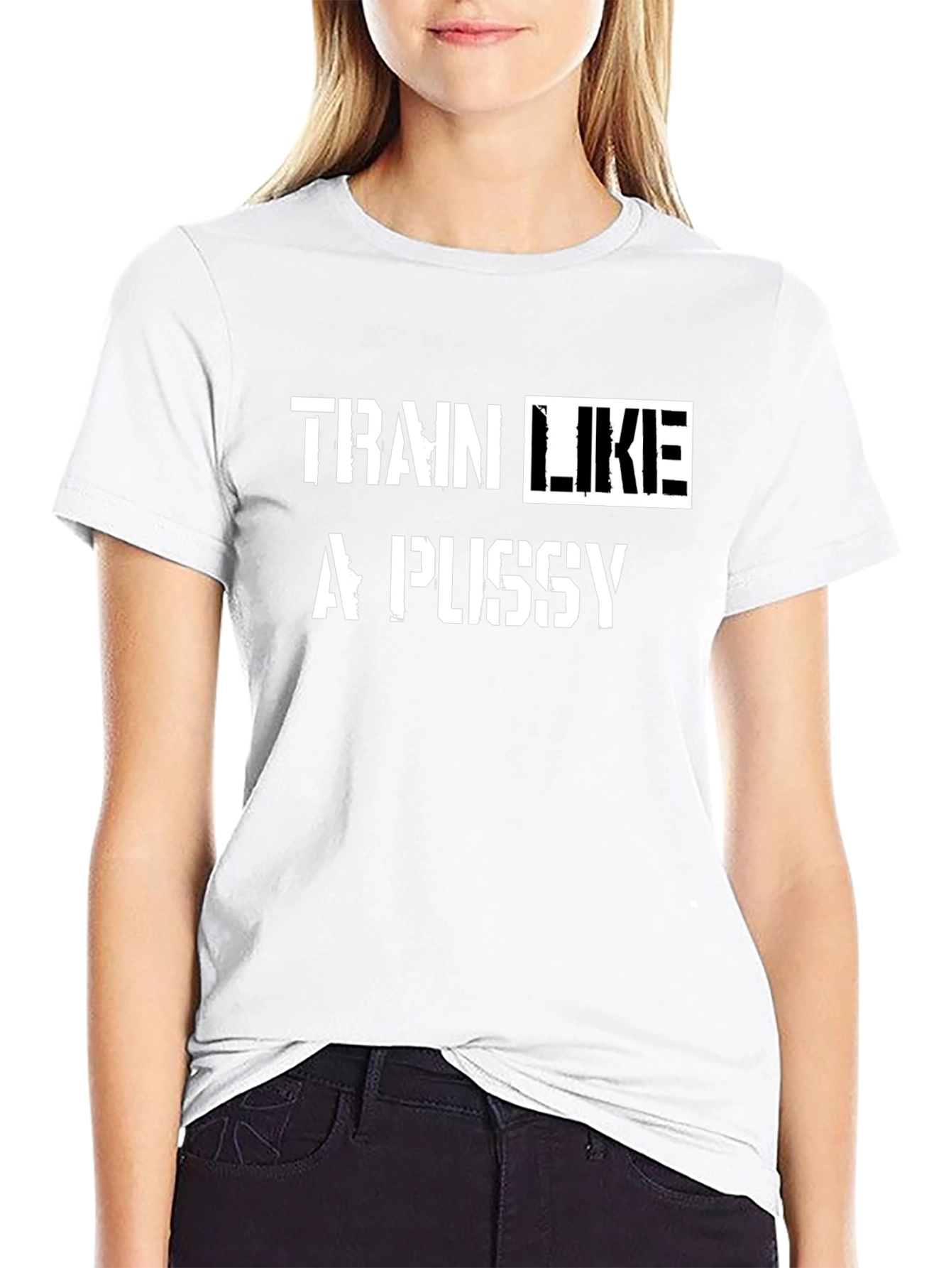 Black Train Like a P*ssy Graphic Tee - Bold Statement Shirt view 9