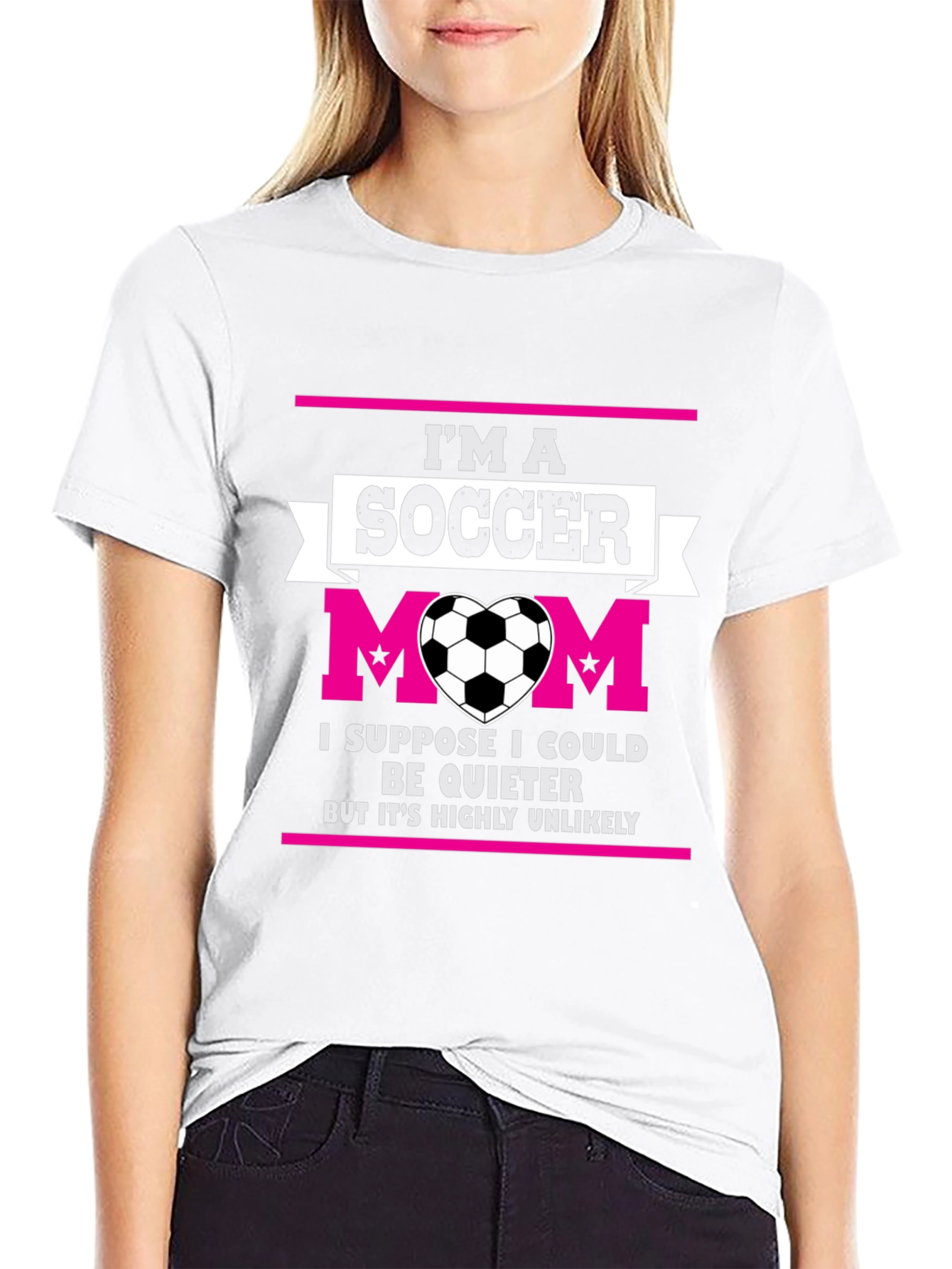 Black I'm a Soccer Mom T-Shirt view 9