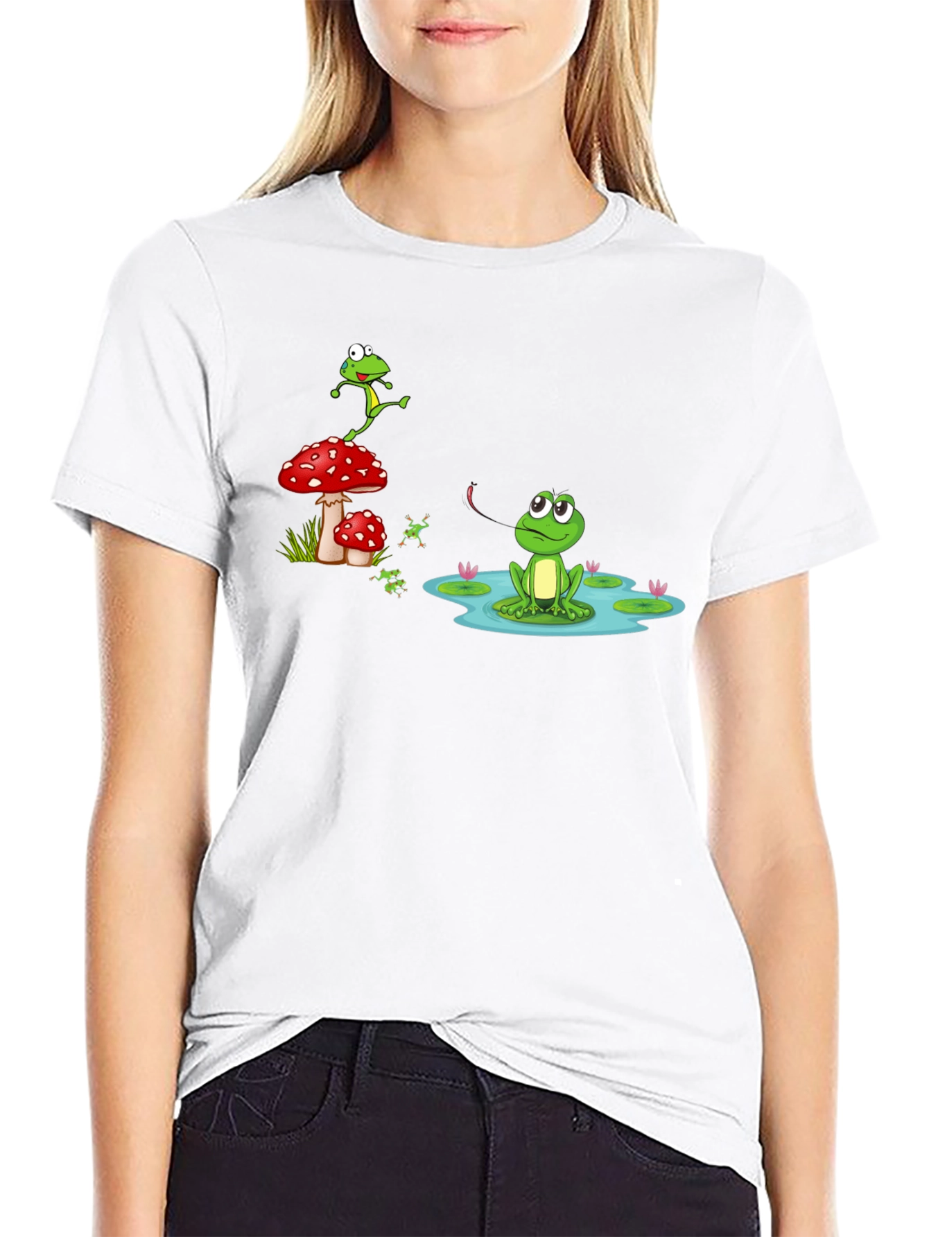 Black Frog Pond Graphic T-Shirt view 9