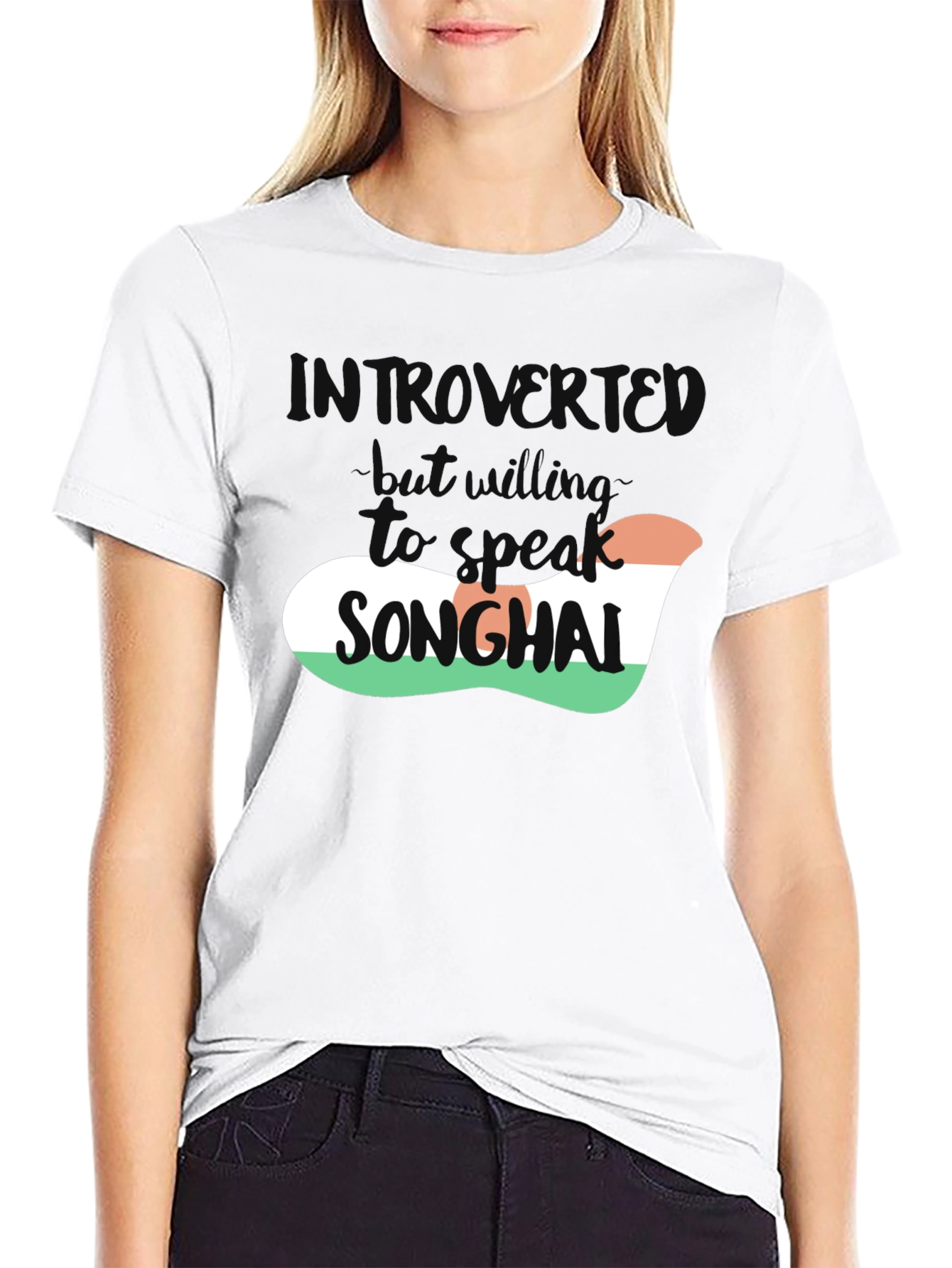 Introvert Songhai T-Shirt - Soft Black Tee - 9