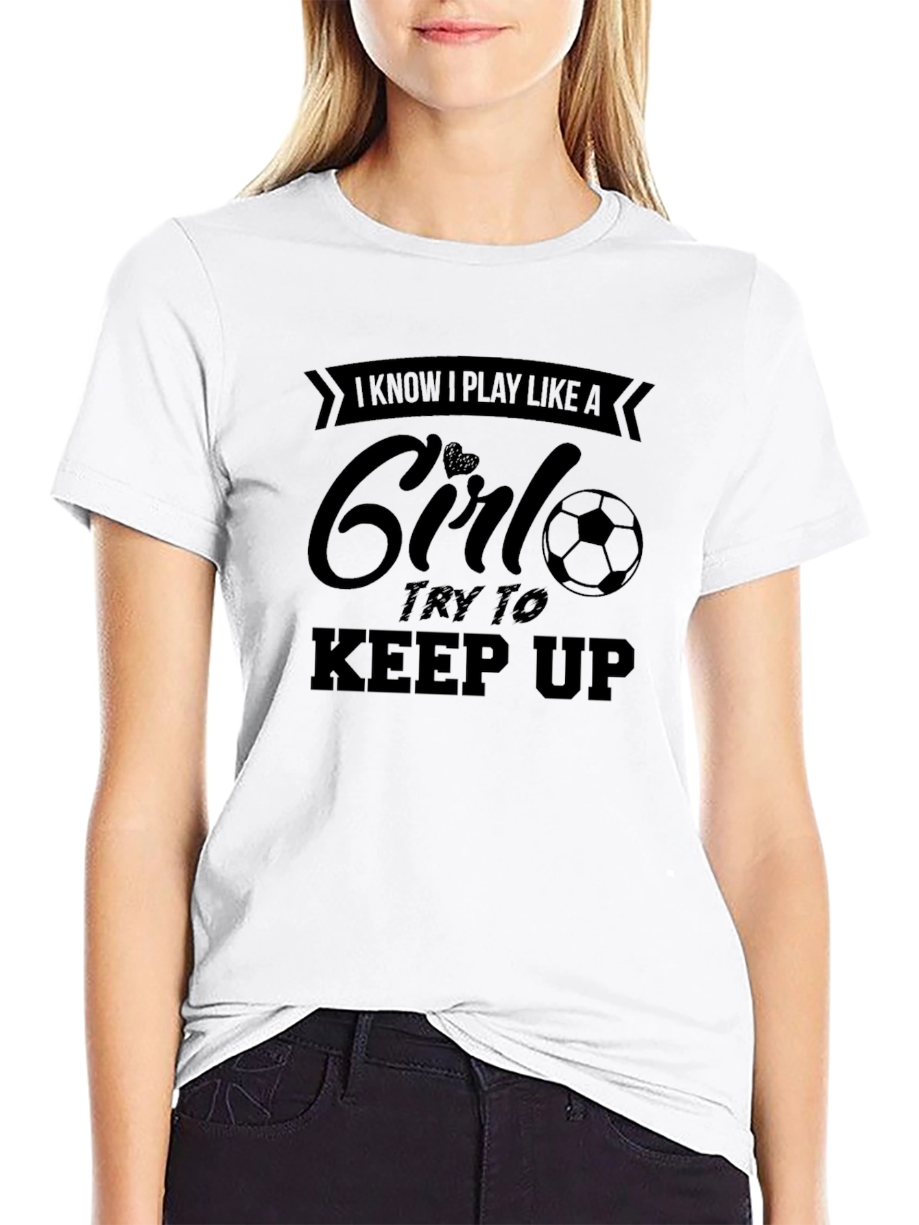 Black I Know I Play Like A Girl T-Shirt view 9