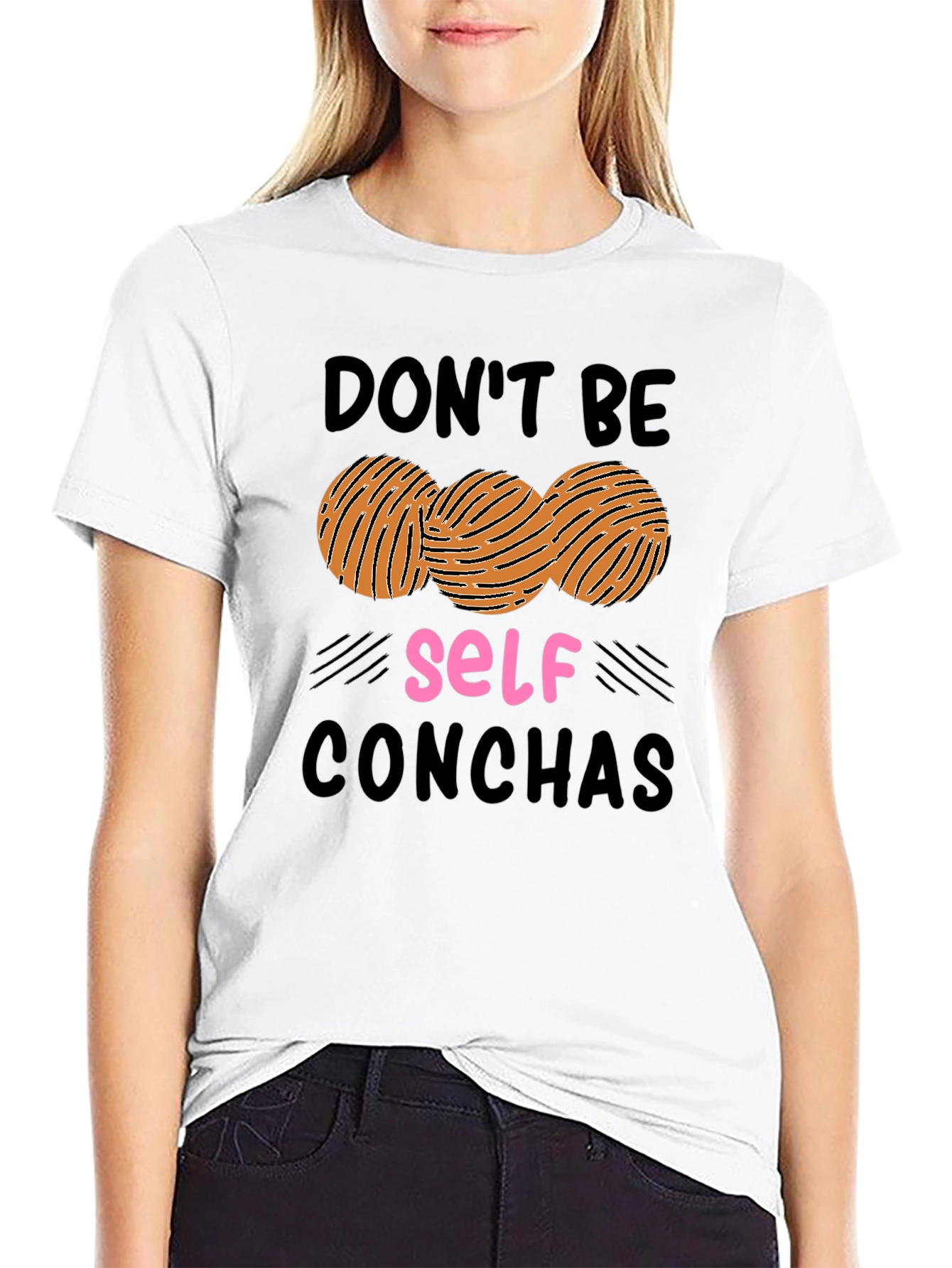 Black Don't Be Self Conchas Graphic Tee view 9