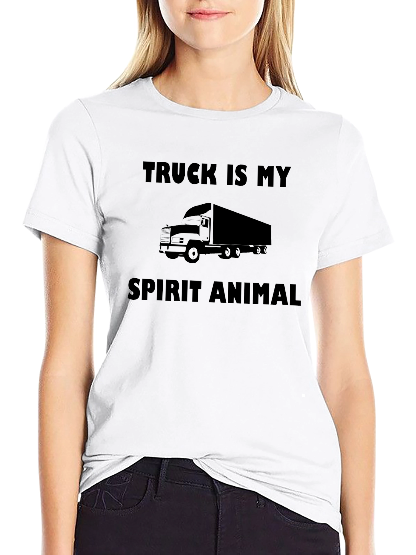 Black Truck Is My Spirit Animal T-Shirt view 9