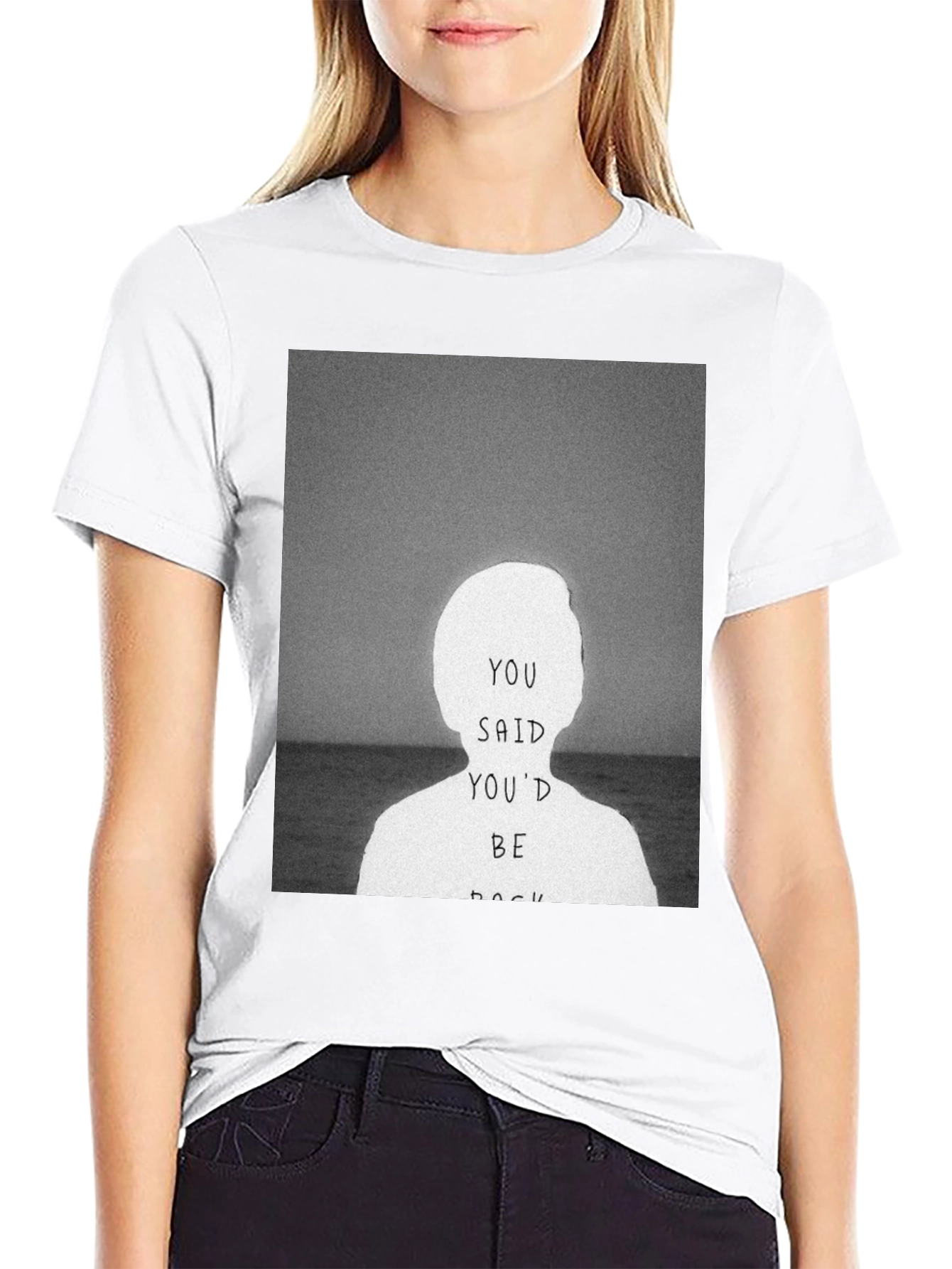Black You Said You'd Be Back Graphic Tee view 9