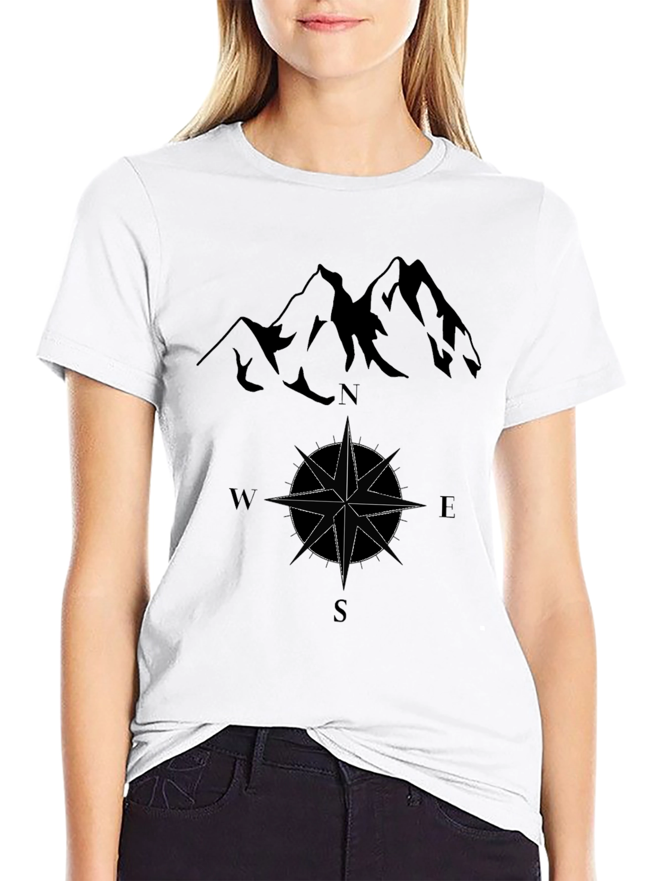 Black Mountain & Compass Graphic Tee view 9