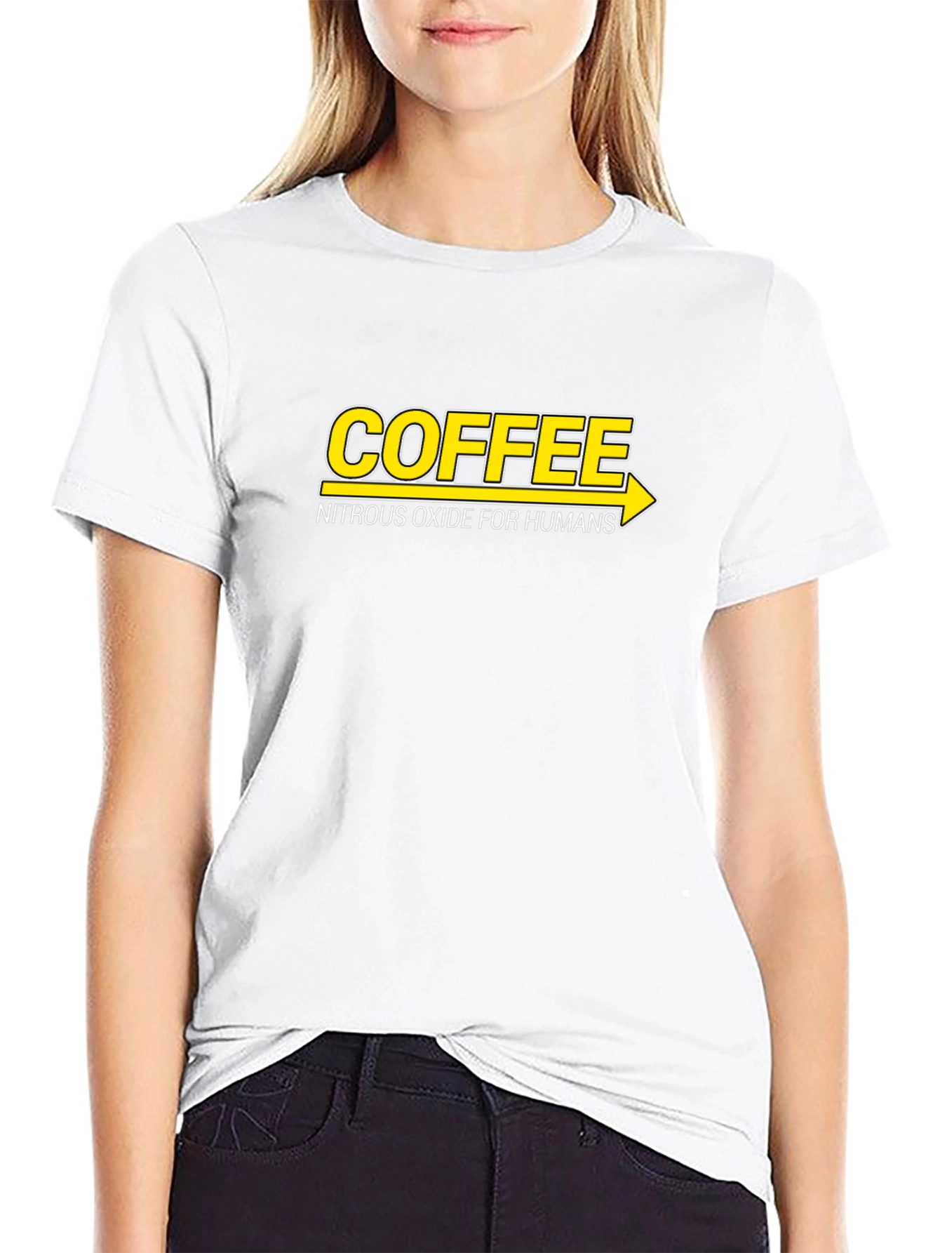 Black Coffee Nitrous Oxide Humor T-Shirt view 9