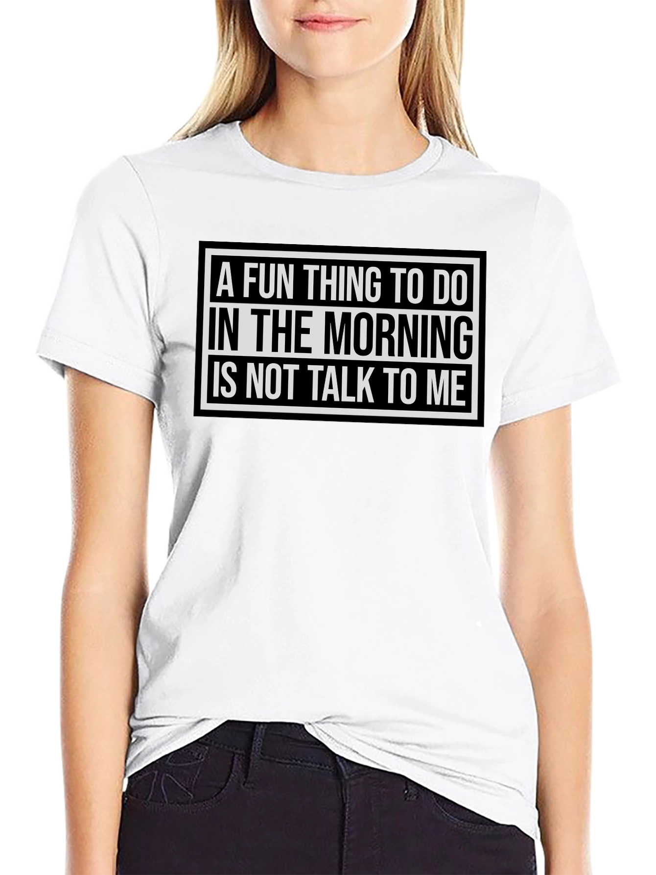 Black Funny Morning Person T-Shirt - "Don't Talk To Me" view 9