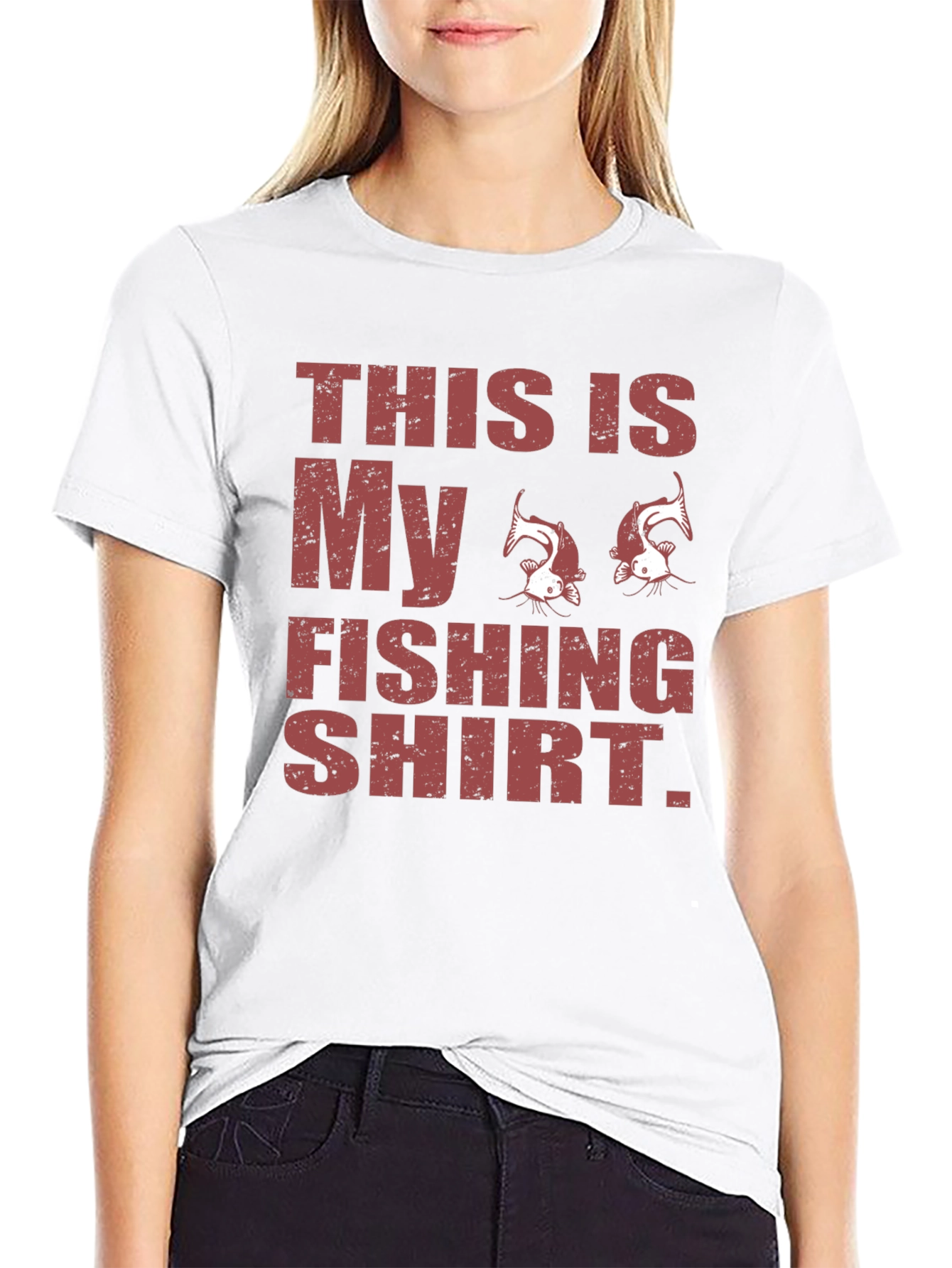 Black Funny Fishing Shirt - Men's Novelty Graphic Tee view 9
