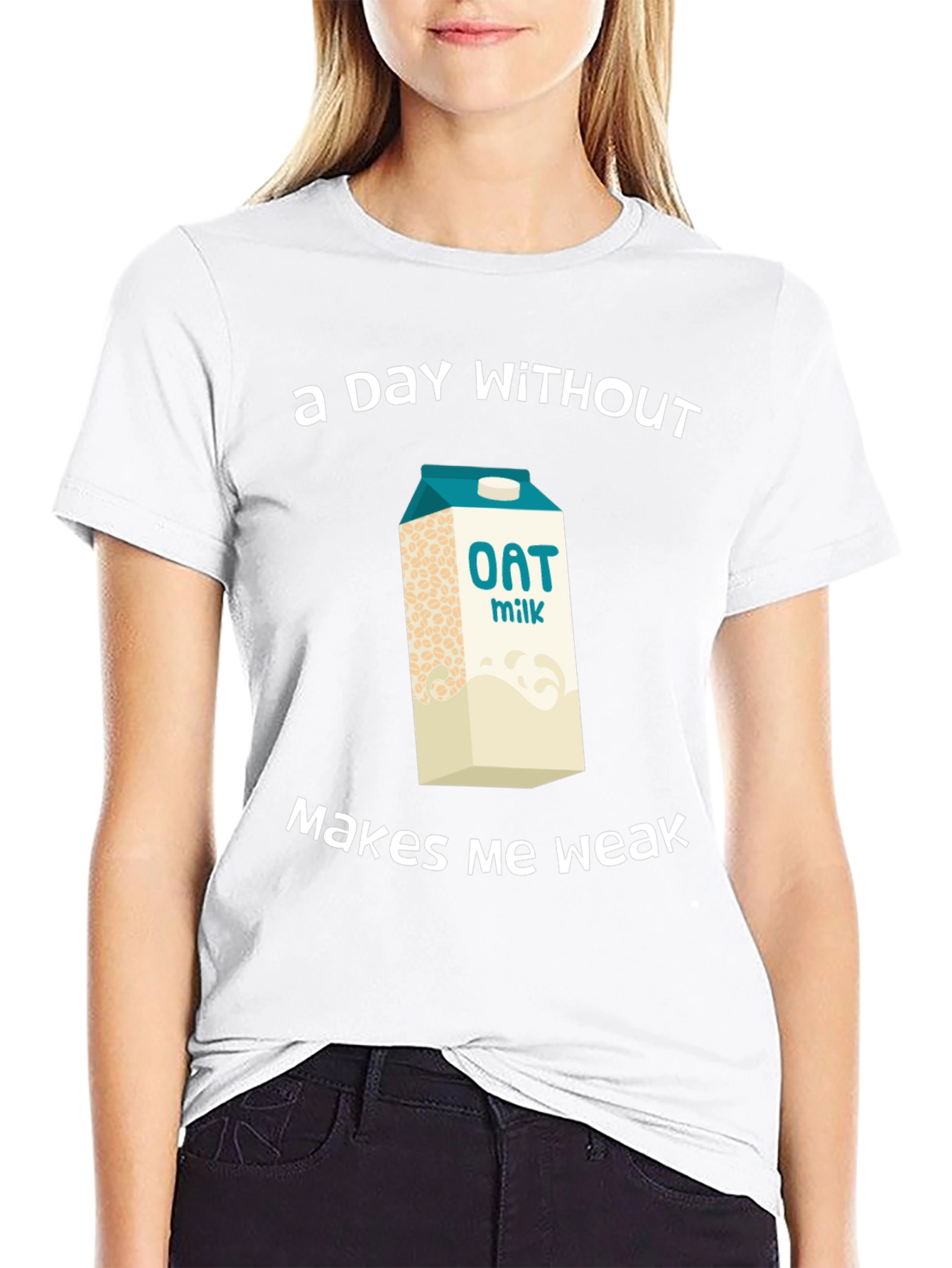 Oat Milk Lover T-Shirt - "Makes Me Weak" - 9