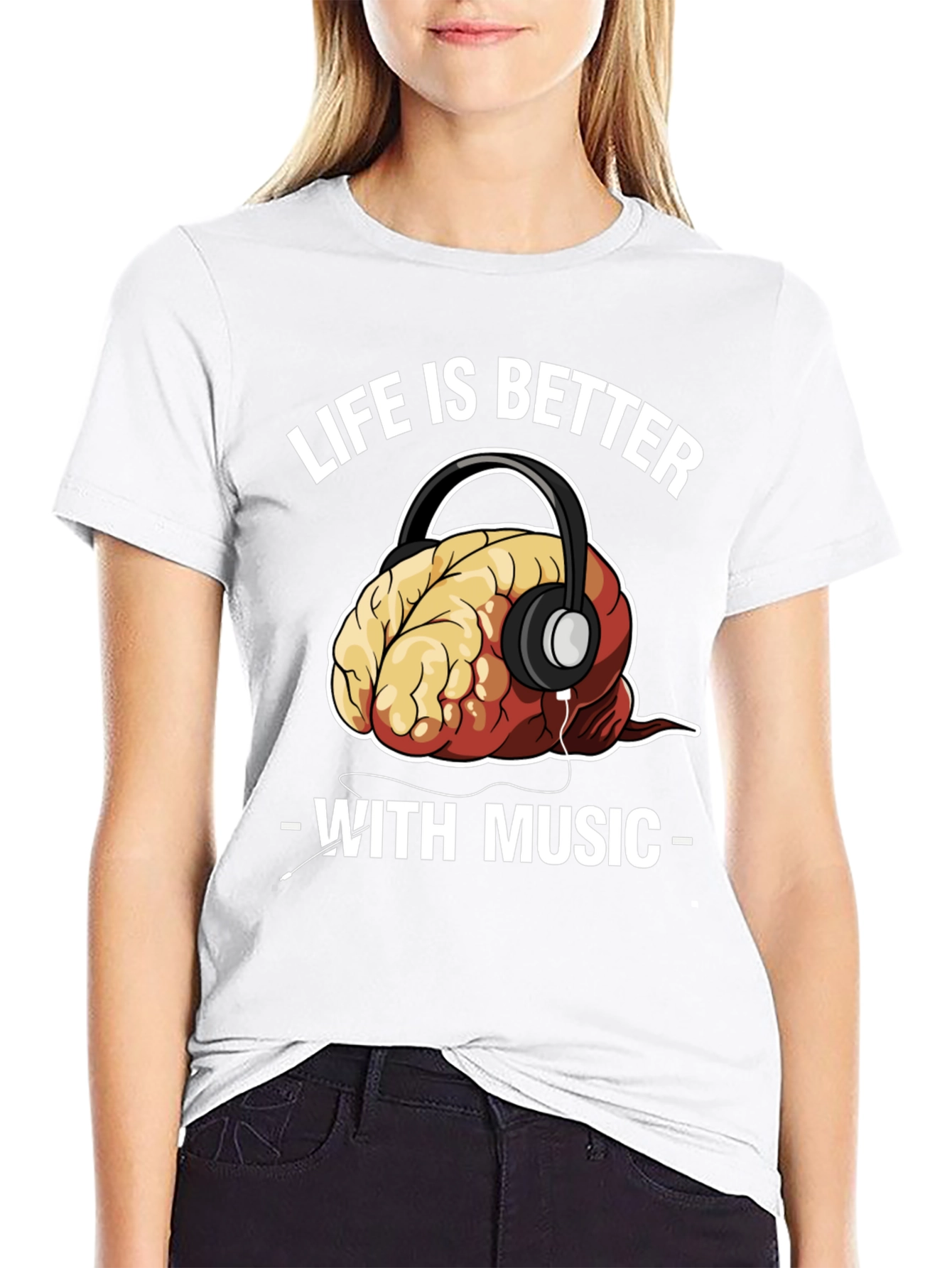 Black Life is Better with Music T-Shirt view 9