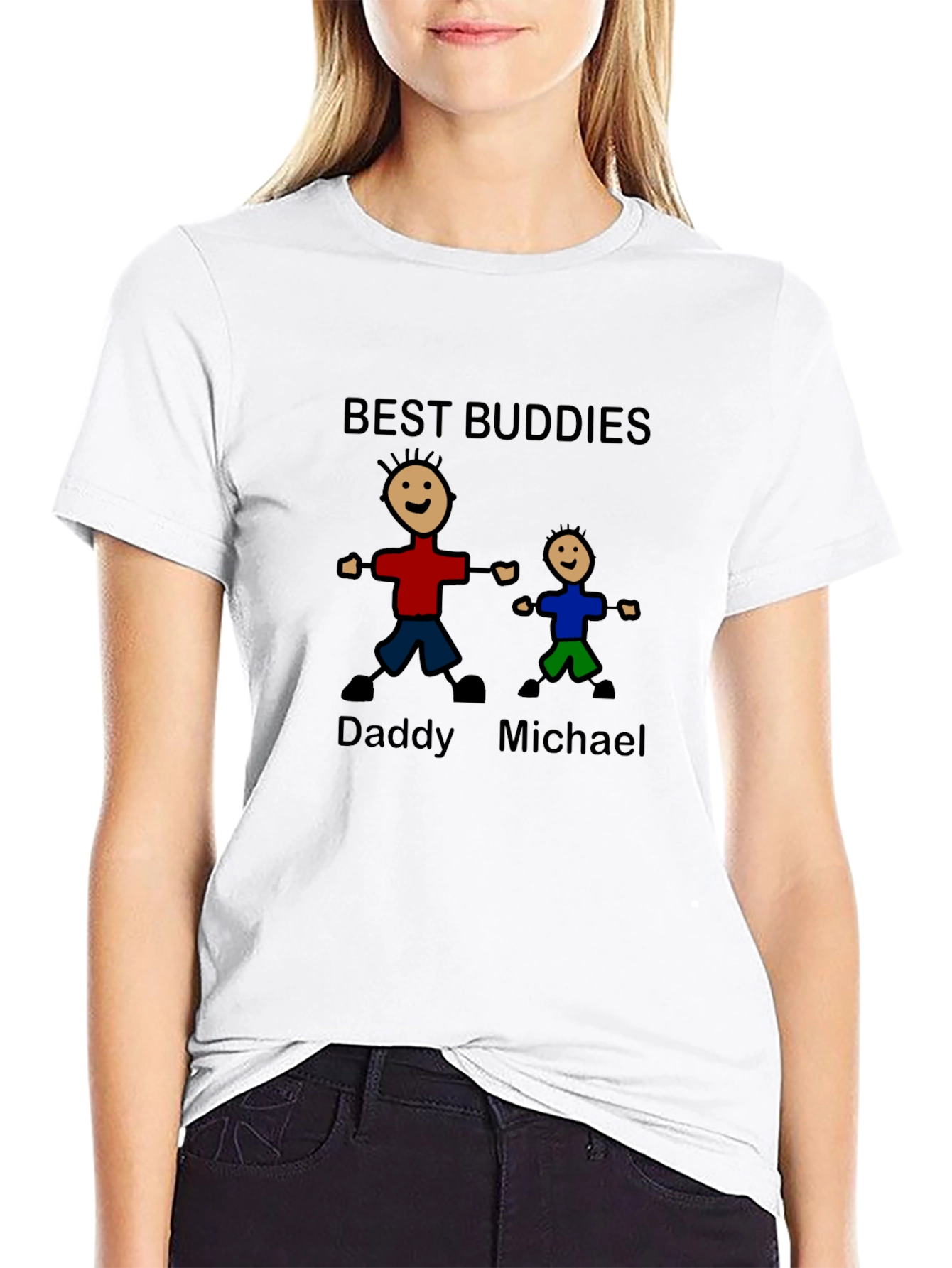 Best Buddies Daddy & Michael Graphic T-Shirt - 9