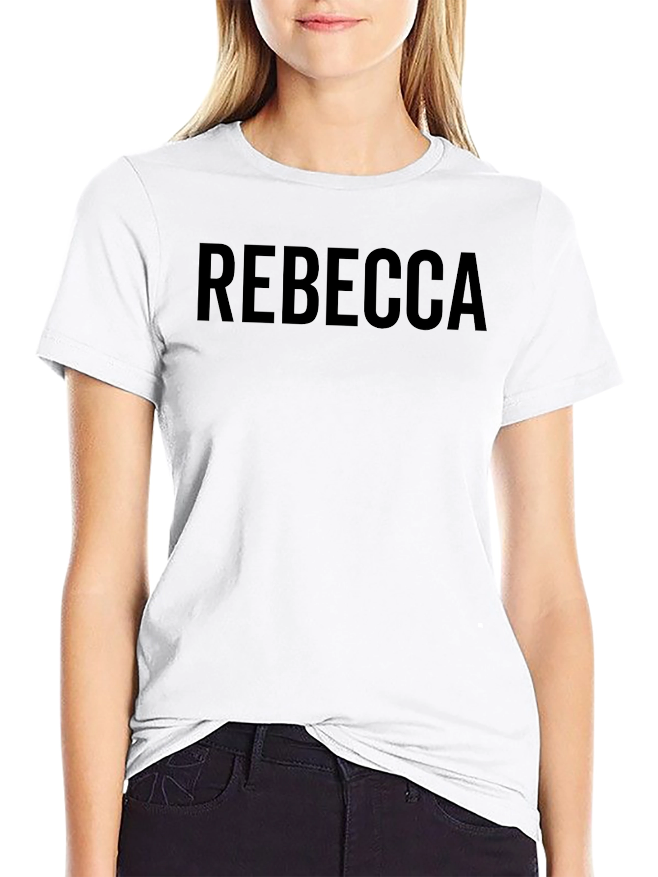 Black Rebecca Black T-Shirt - Personalized Name Tee view 9