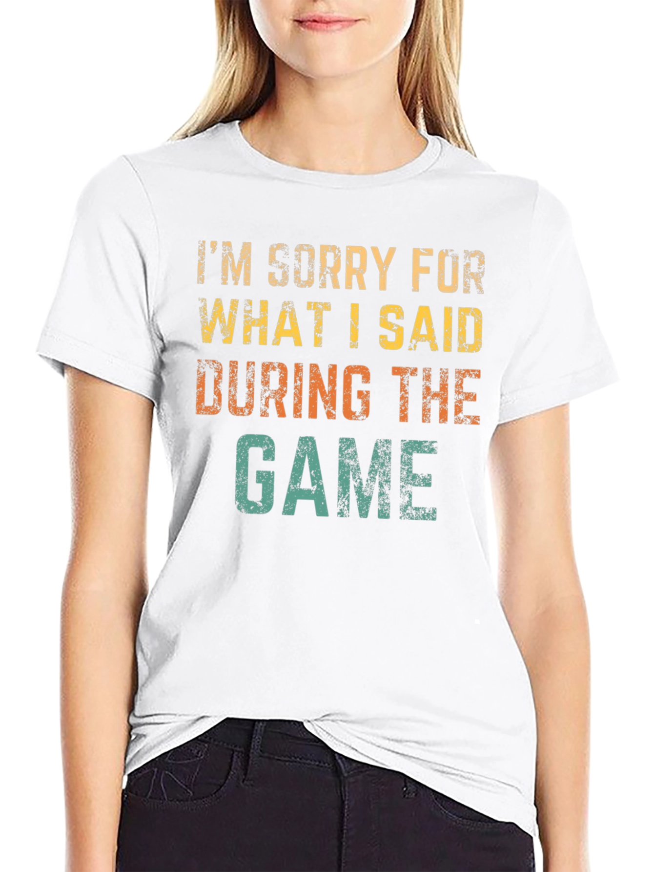 Black I'm Sorry For What I Said T-Shirt view 9