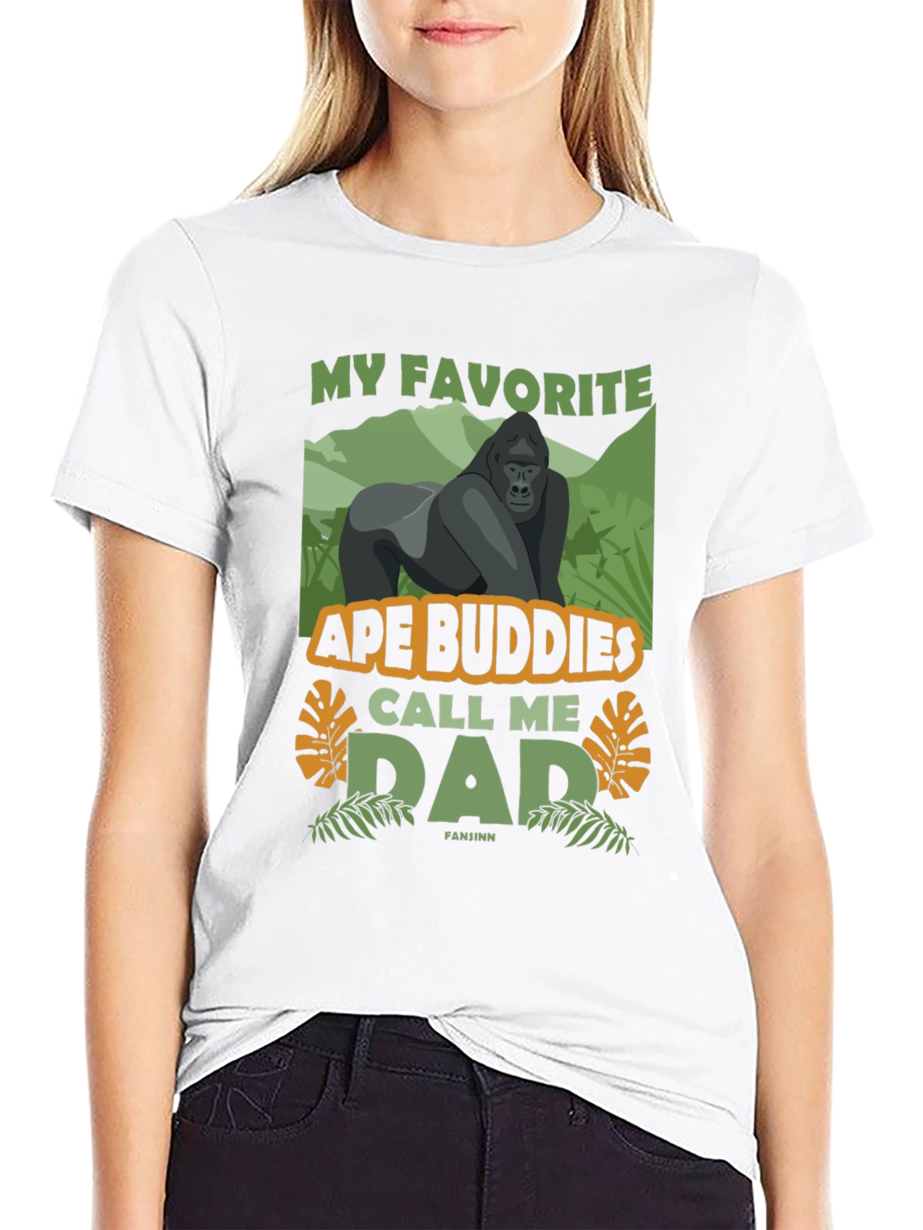 Black Ape Buddies Dad Graphic T-Shirt view 9