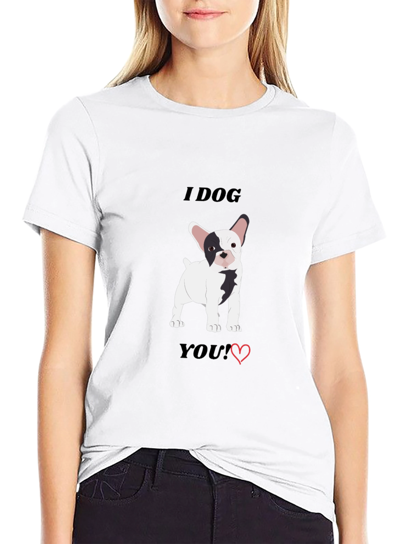 Black I Dog You! Dog Lover's T-Shirt view 9