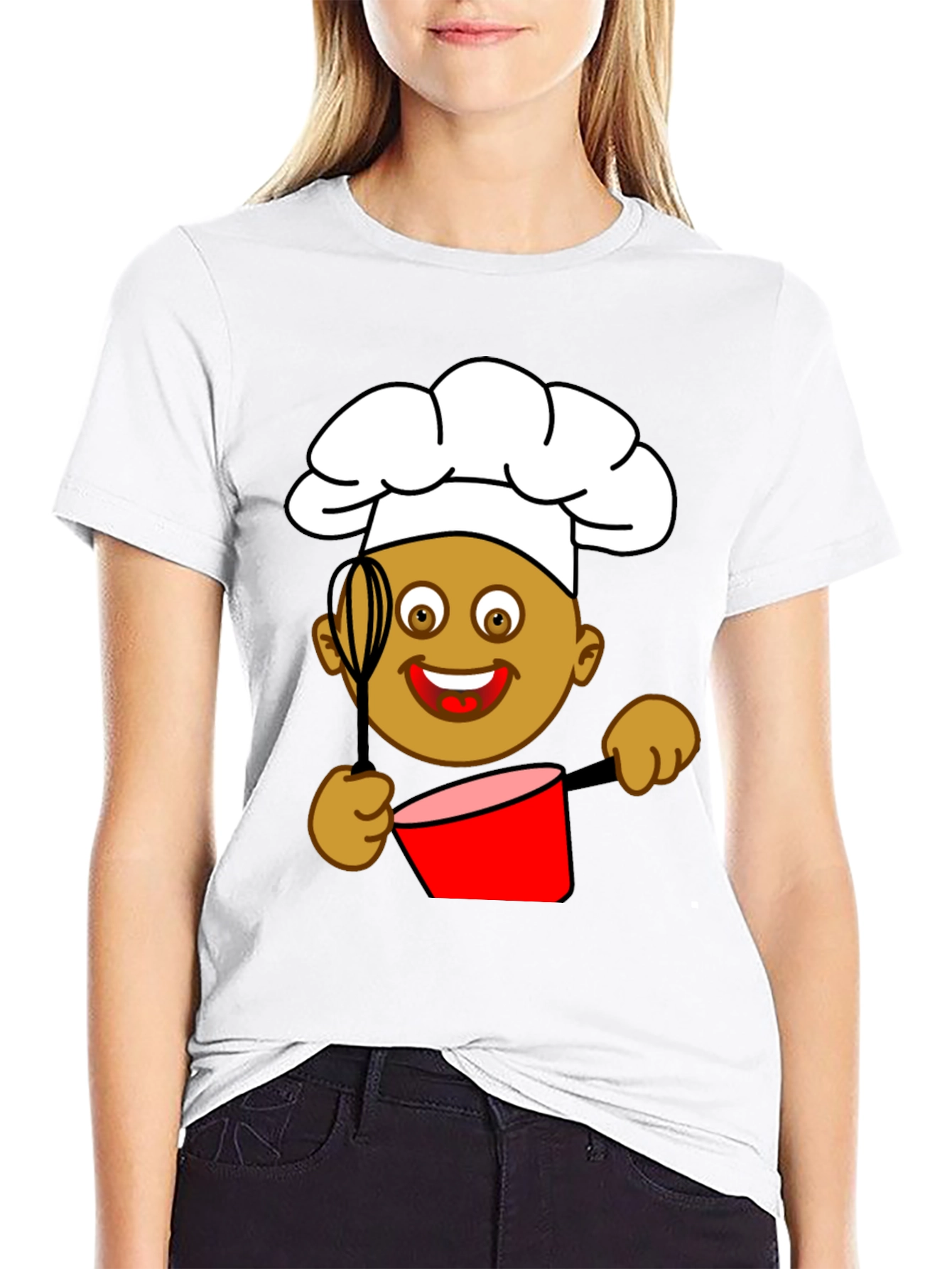 Black Chef Cartoon Graphic Tee view 9