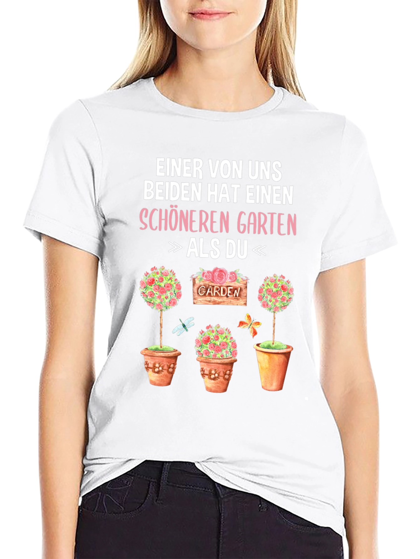Black Funny Gardener T-Shirt - Better Garden Than You! view 9
