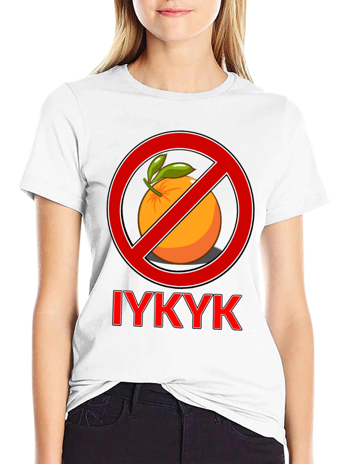 Black IYKYK No Orange Graphic Tee view 9