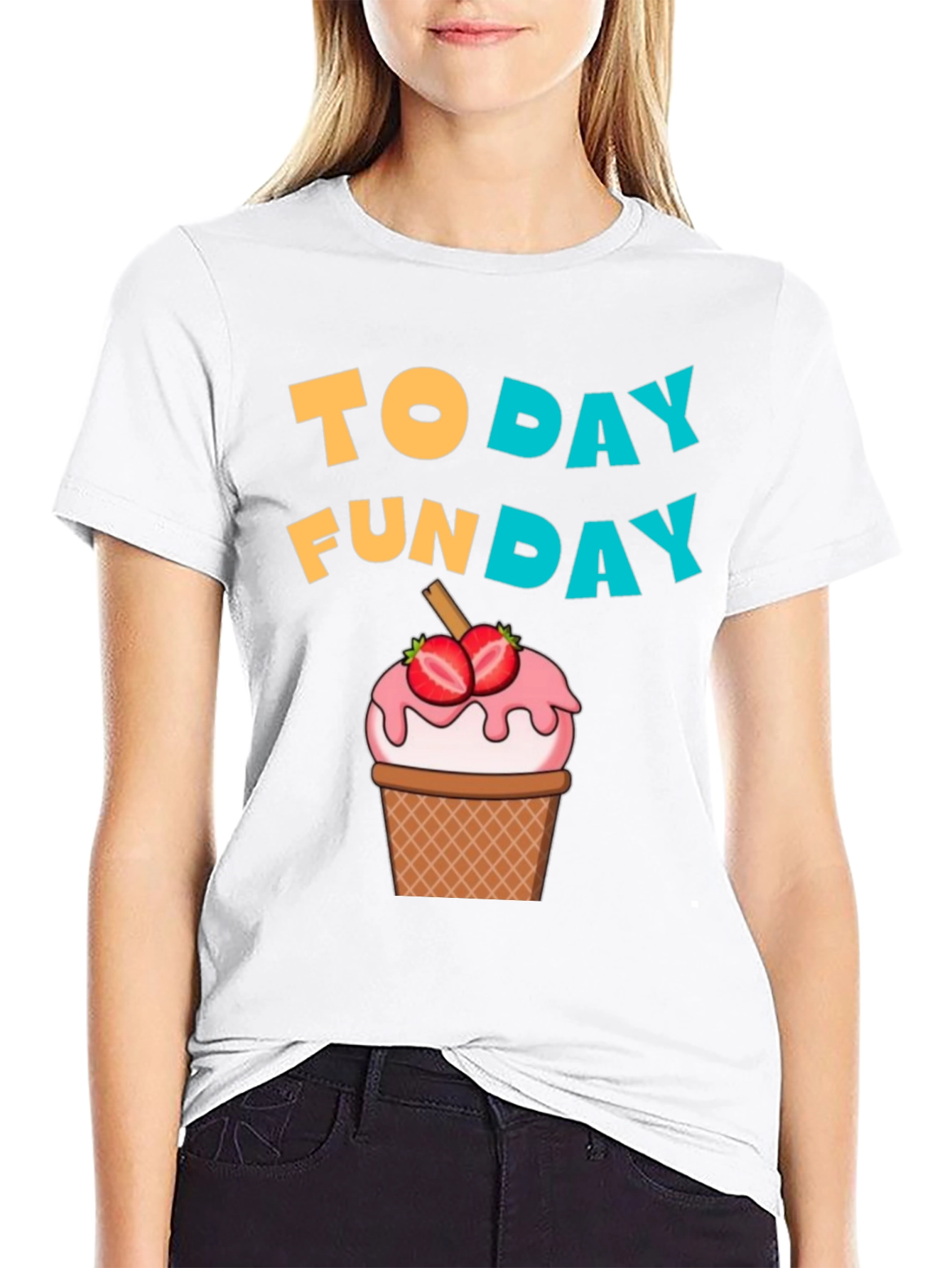Black Today is Funday Graphic T-Shirt view 9