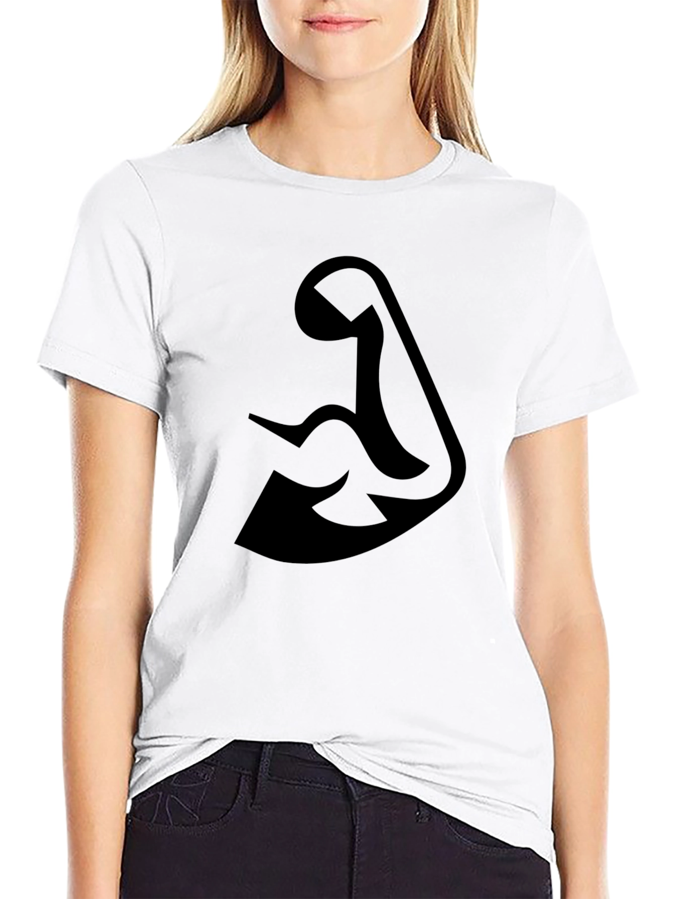 Black Black Arm Flex Graphic Tee view 9