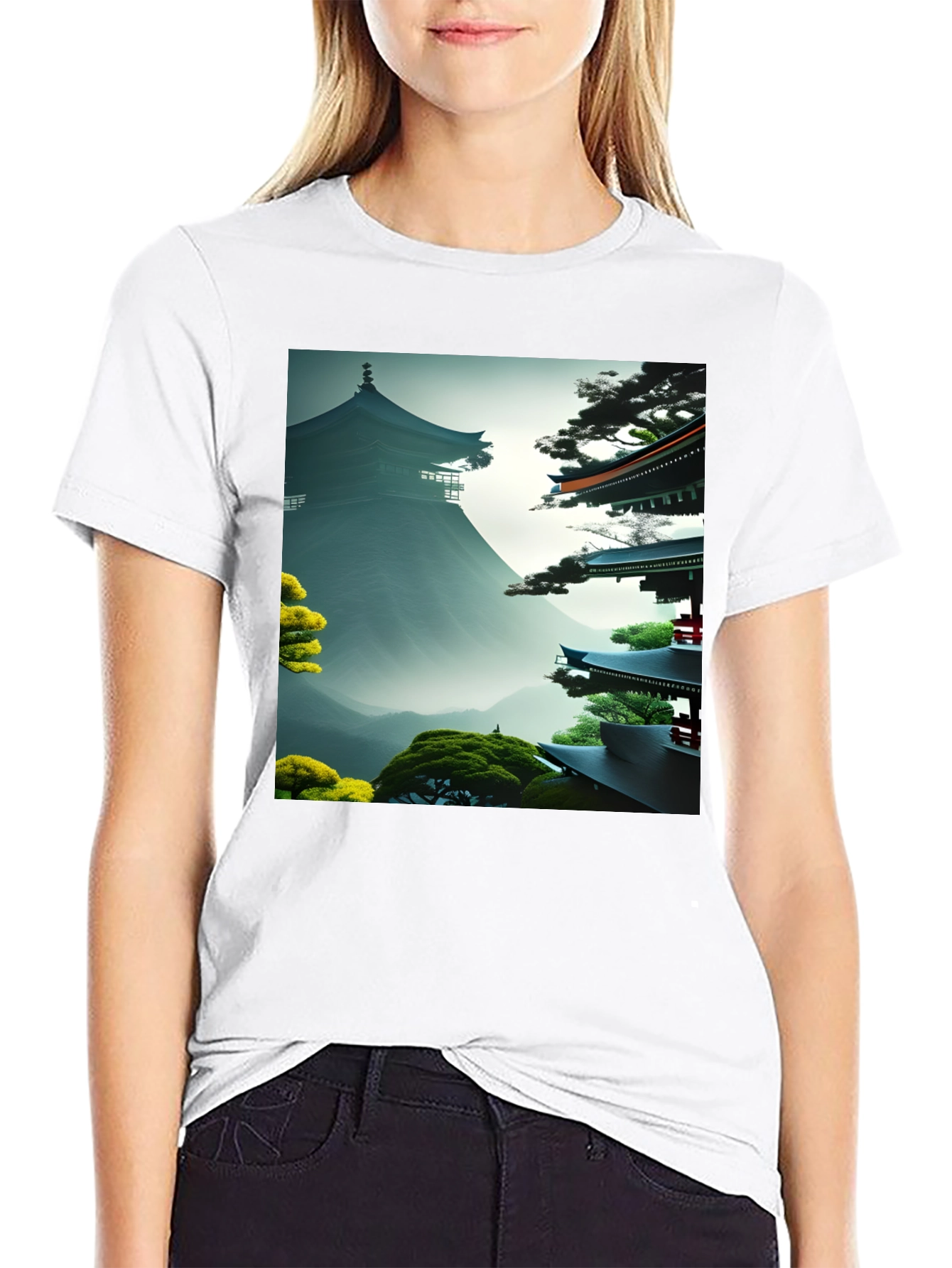 Black Zen Garden Graphic Tee - Unisex Soft Cotton view 9
