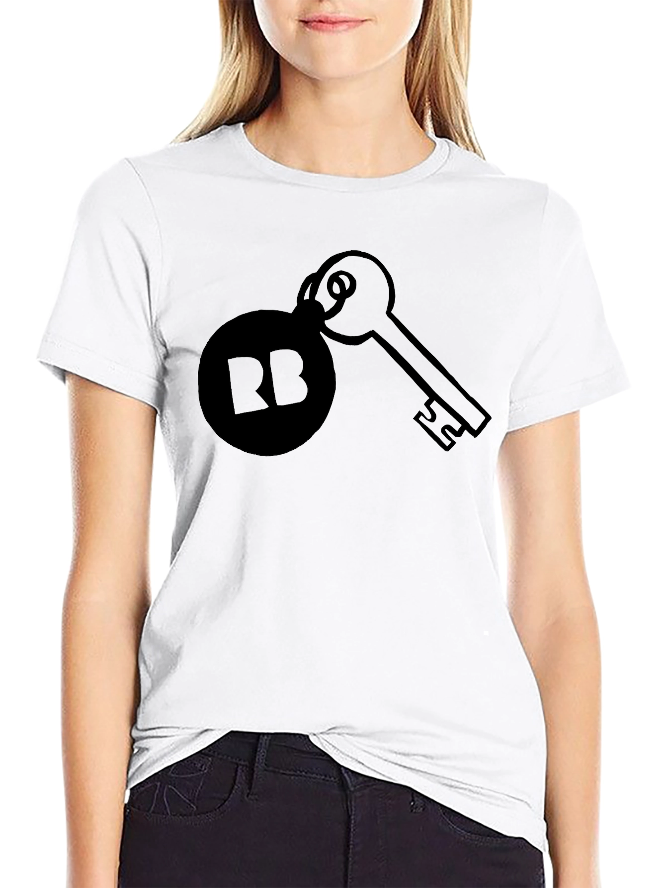 Black RB Key Graphic Tee - Unisex Soft Cotton Shirt view 9