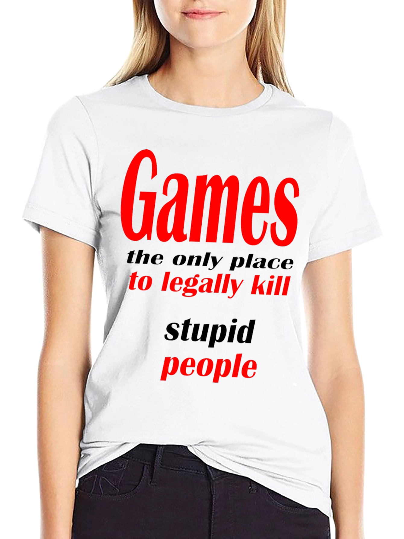 Black Games The Only Place To Legally Kill Graphic T-Shirt view 9