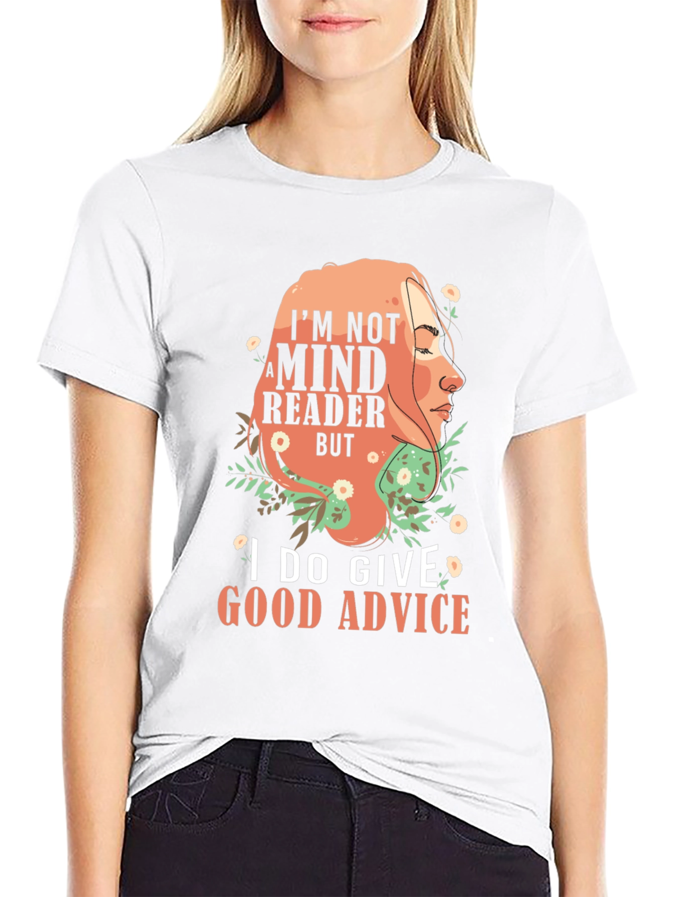 Black Mind Reader Advice Graphic Tee view 9