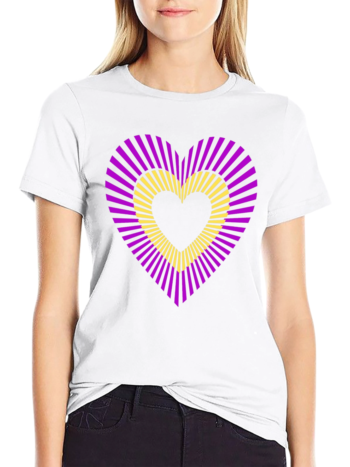Black Heartburst Graphic T-Shirt view 9