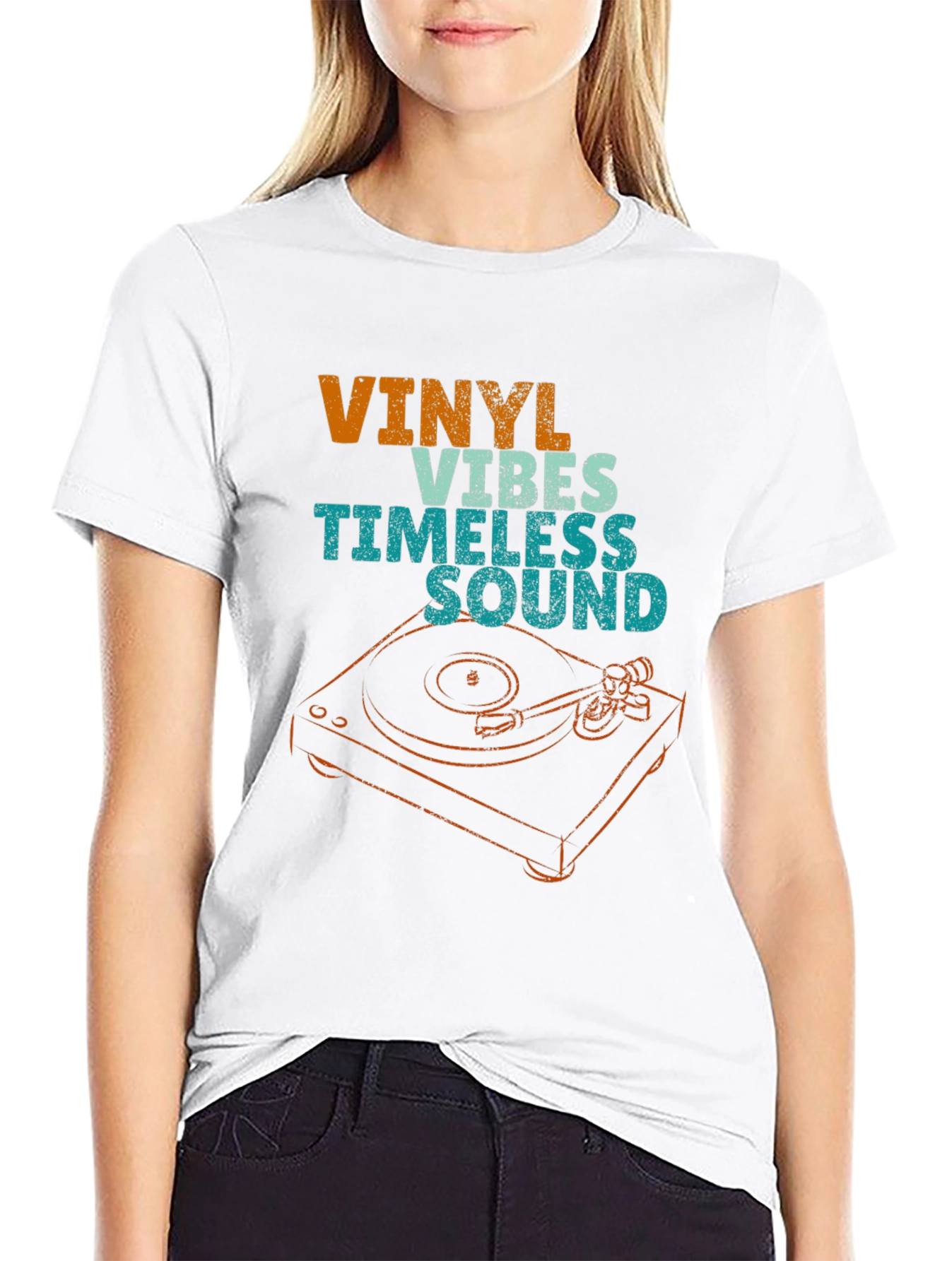 Black Vinyl Vibes Timeless Sound T-Shirt view 9