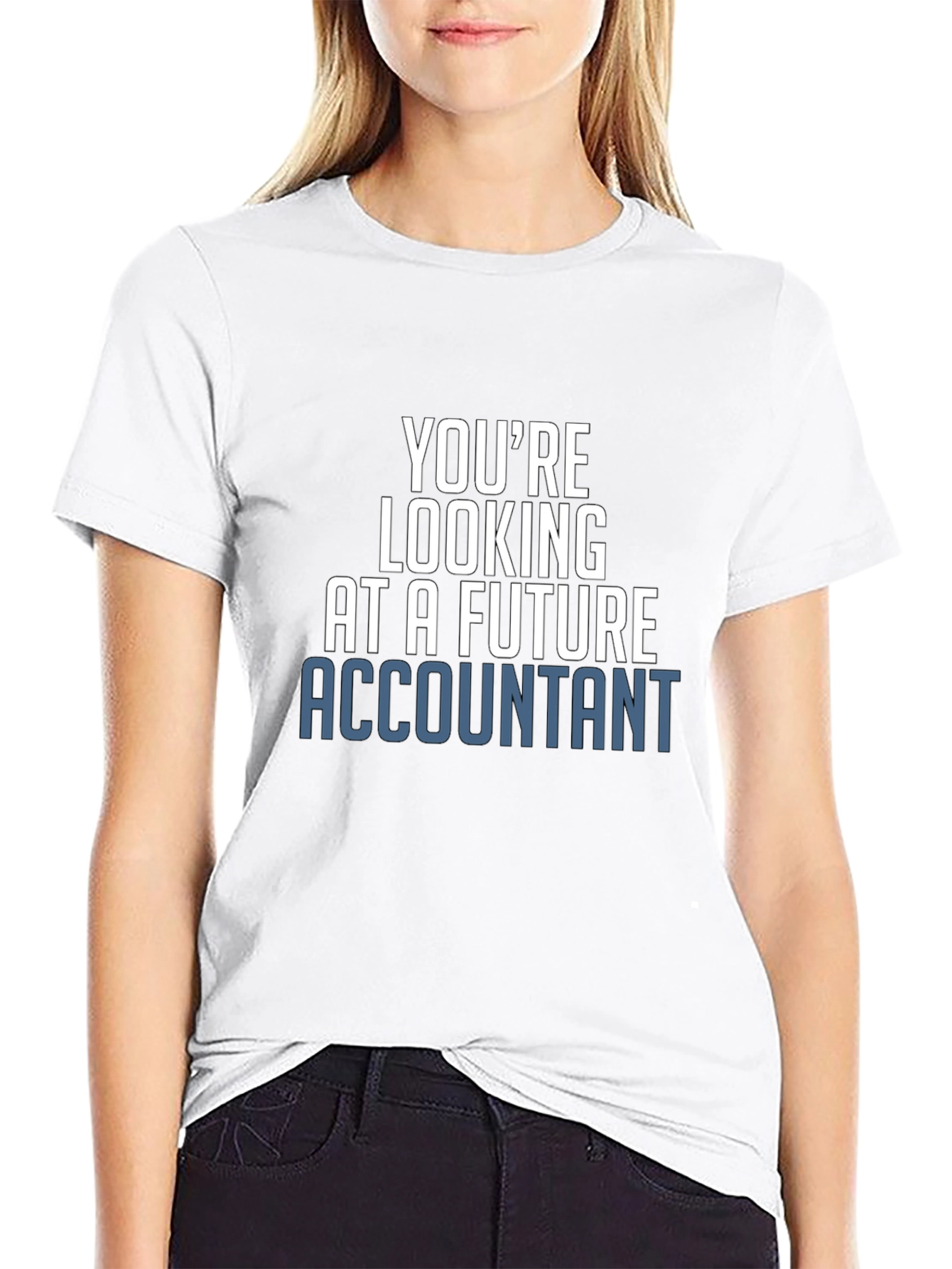 Black Future Accountant Novelty T-Shirt view 9