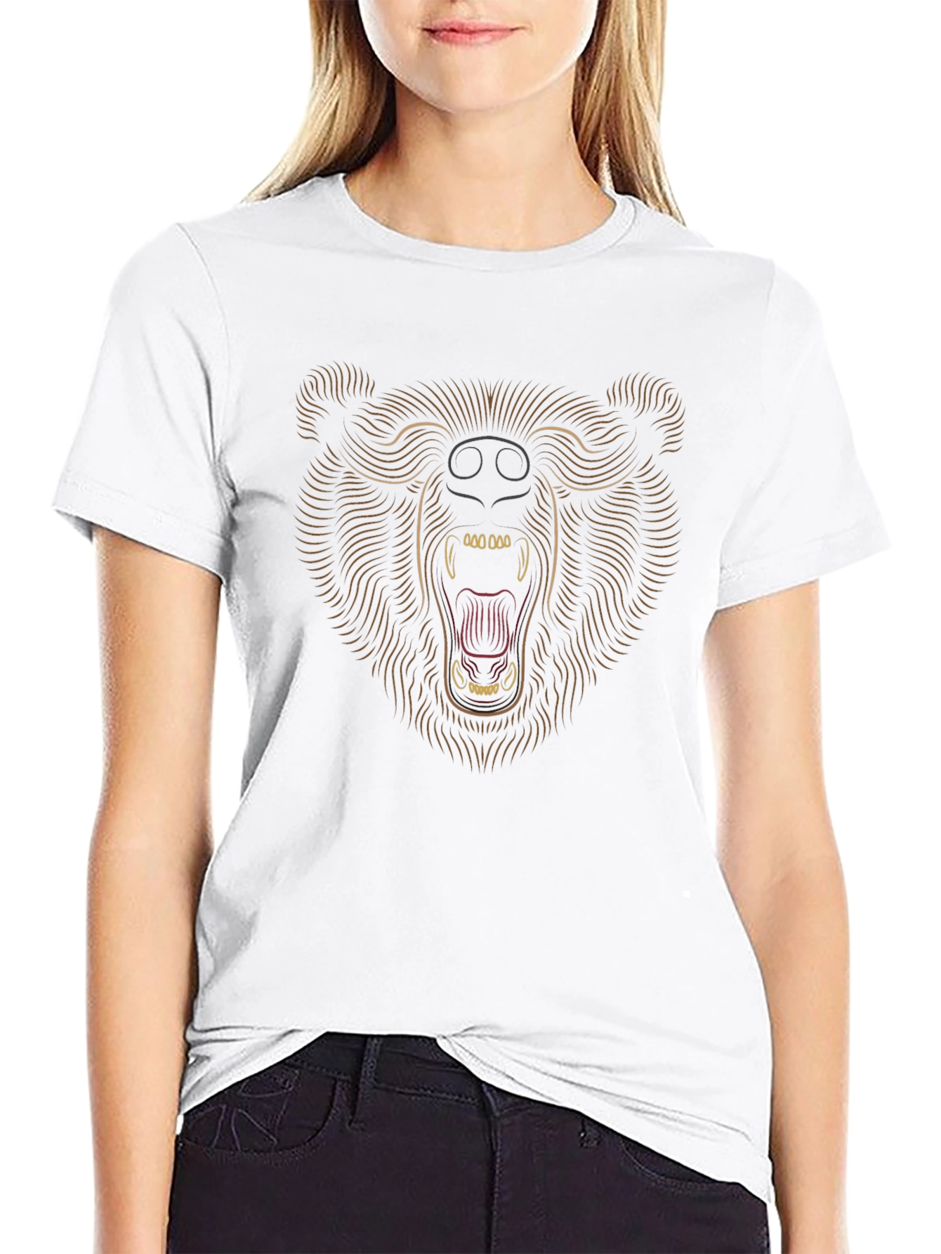 Black Bear Graphic Tee - Men's Black T-Shirt view 9