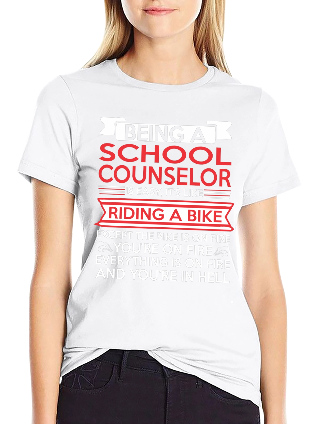 Black Being a School Counselor T-Shirt view 9