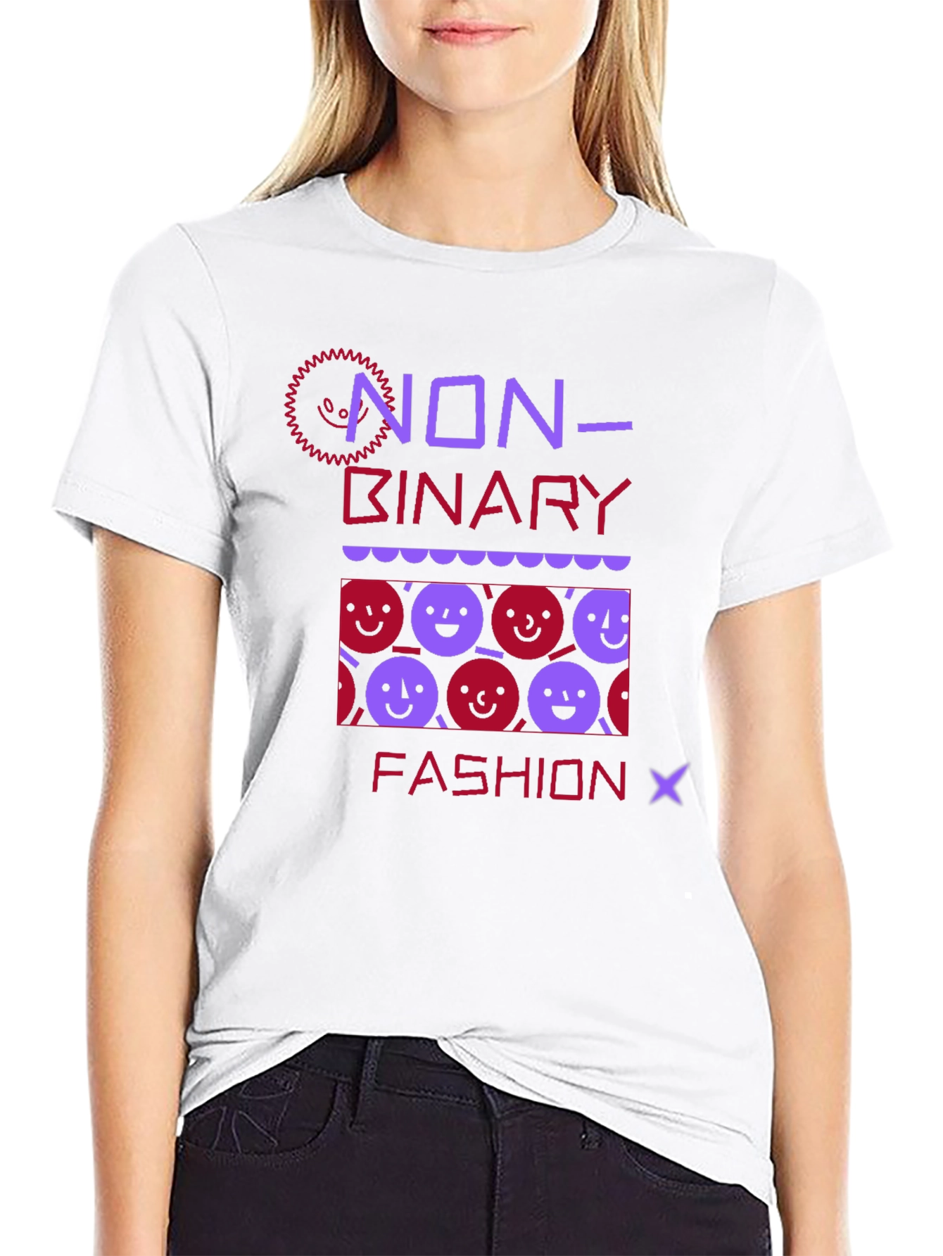 Black Non-Binary Fashion T-Shirt - Unisex  view 9
