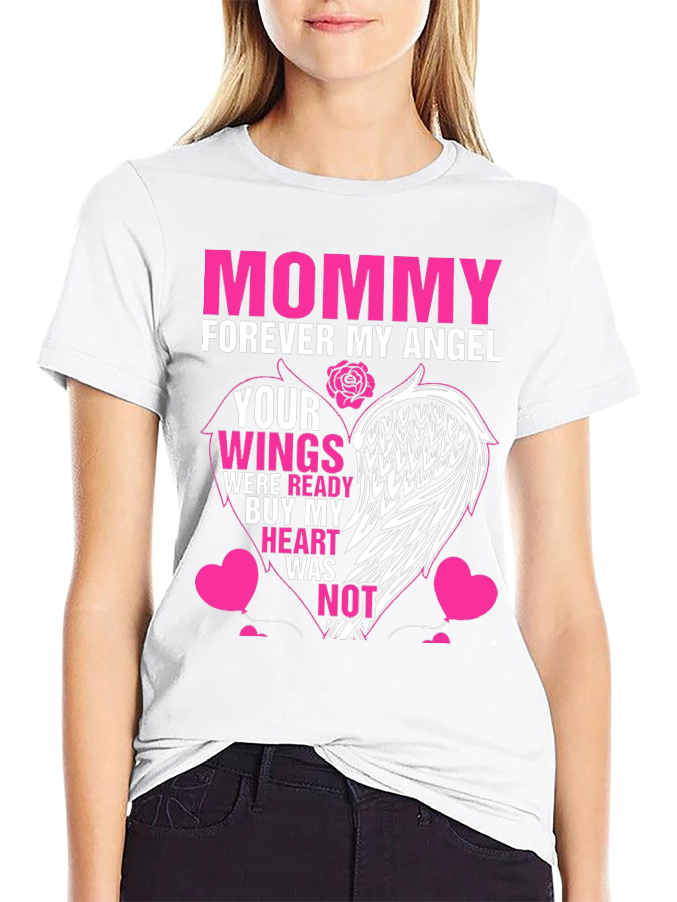 Mommy Forever My Angel T-Shirt Memorial - 9