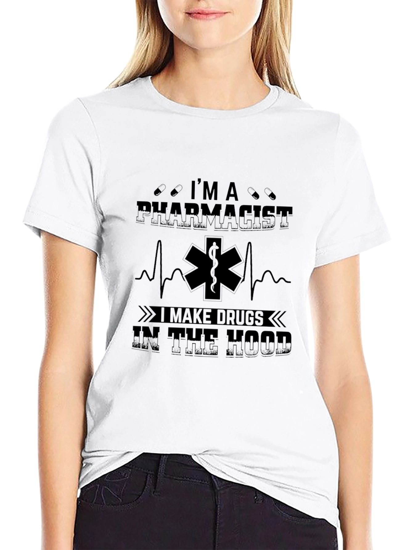 Black I'm A Pharmacist T-Shirt - Funny Drug Humor Tee view 9